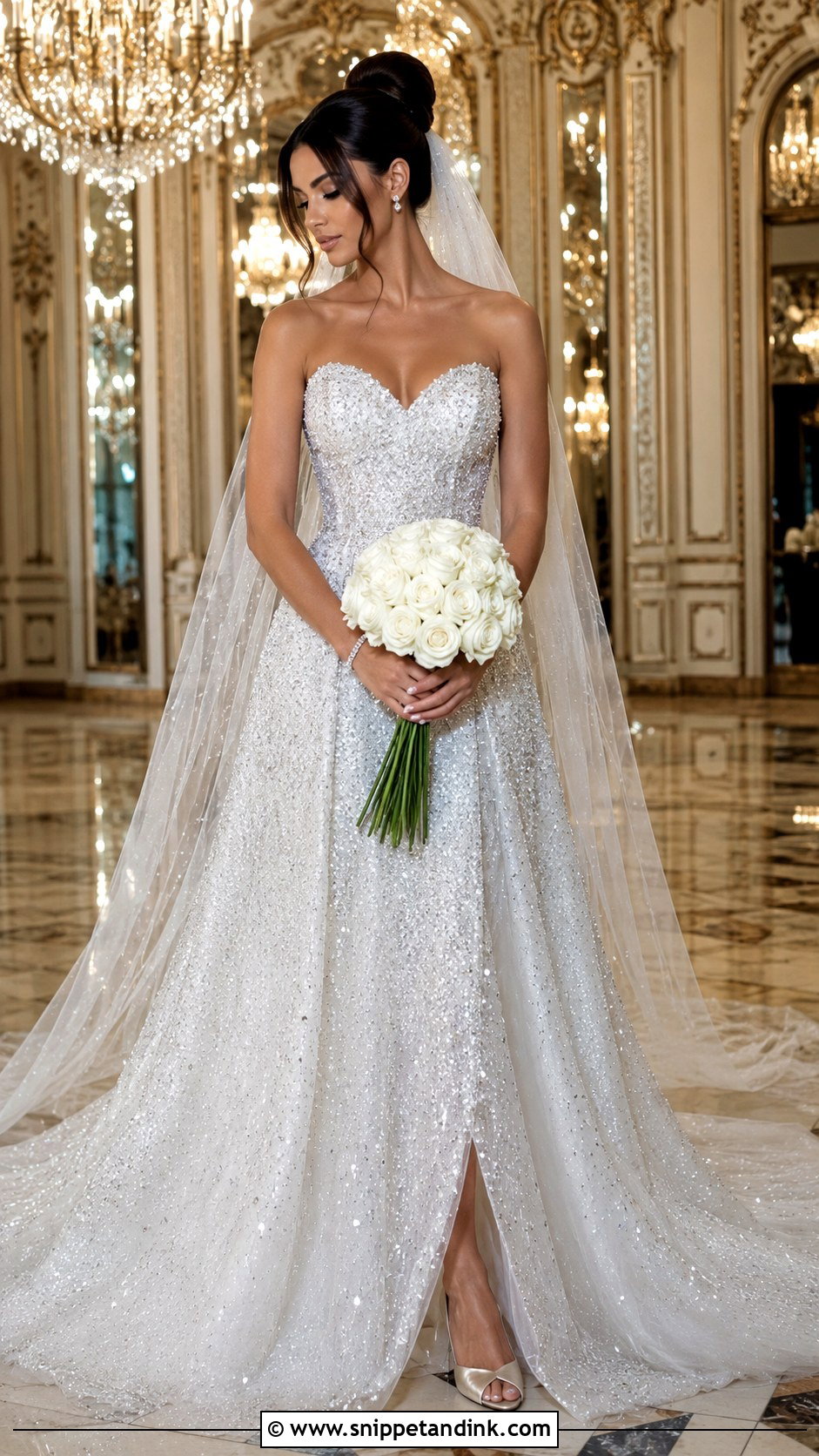 Elie Saab Strapless Crystal Wedding Dress - Snippet and Ink - 20 Elie Saab Wedding Dresses