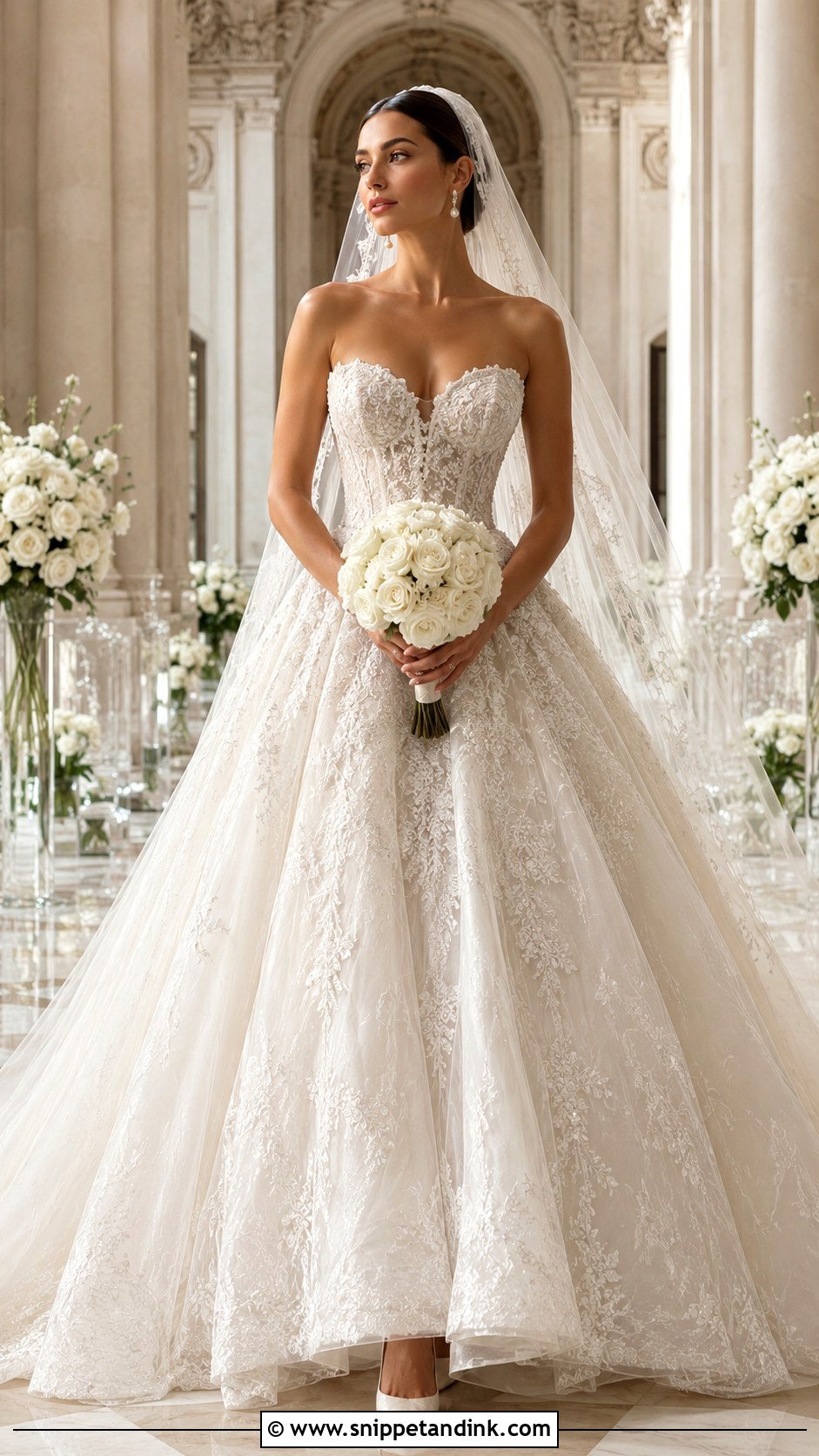 Elie Saab Sweetheart Neckline Ball Gown - Snippet and Ink - 20 Ellie Saab Bridal Gown Ideas