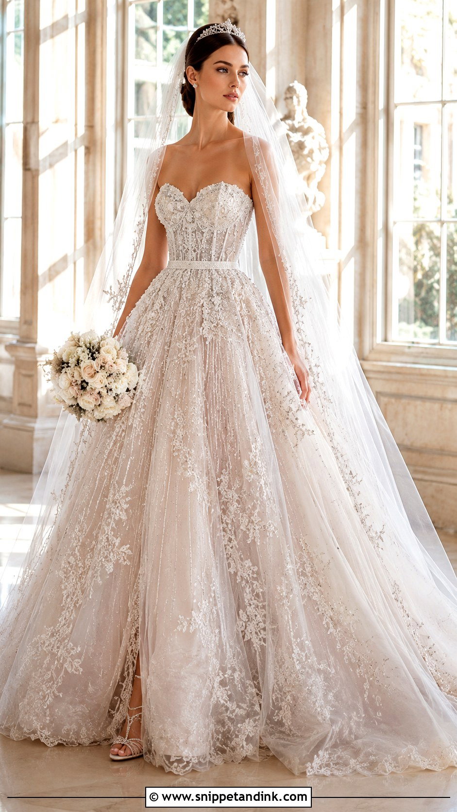 Elie Saab Tulle Princess Wedding Dress - Snippet and Ink - 30 Elie Saab Wedding Dress Ideas