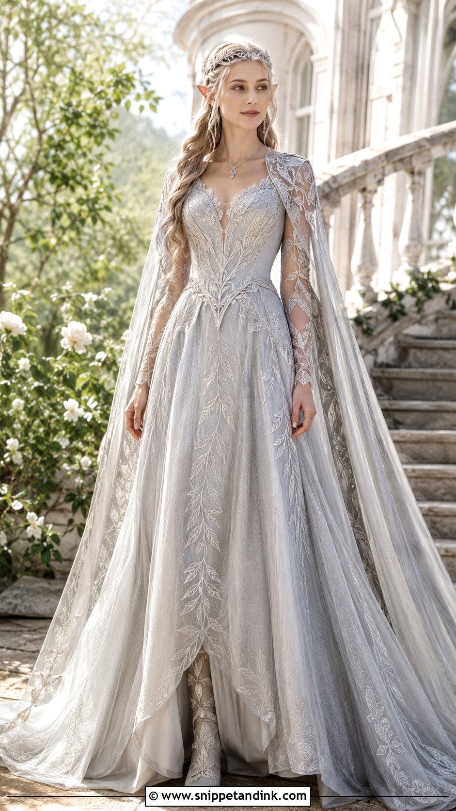 Elven Goddess Wedding Dress - Snippet and Ink - 20 Fantasy Goddesses Wedding Dress Ideas