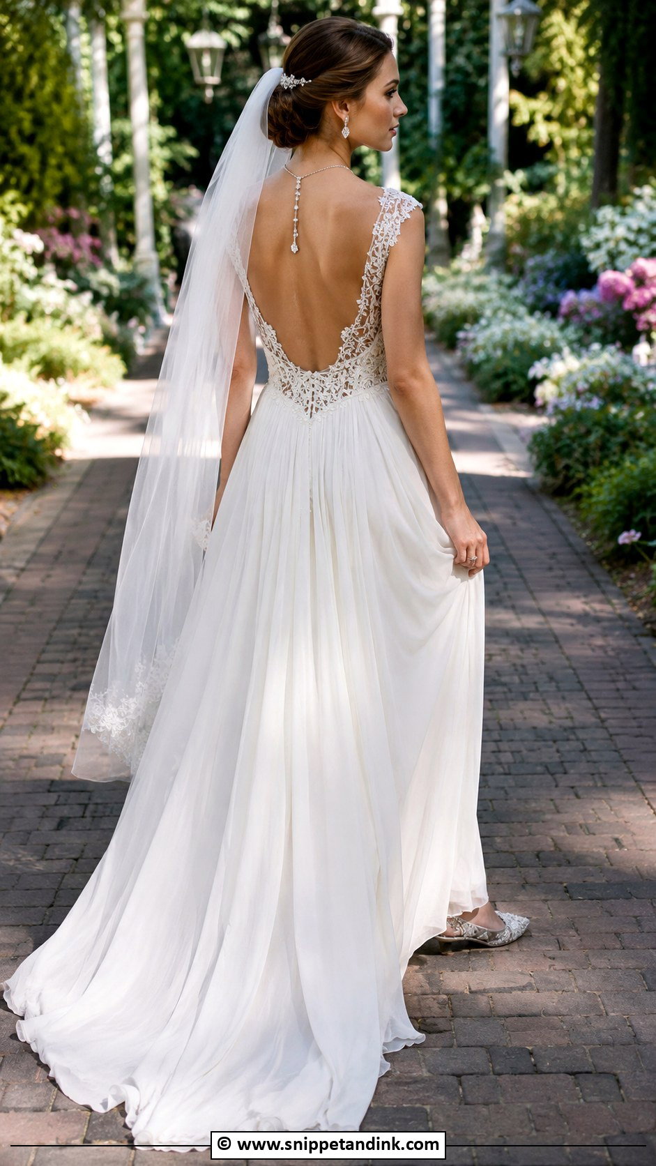 Elven Open Back Wedding Dress - Snippet and Ink - 30 Elven Wedding Dress Ideas