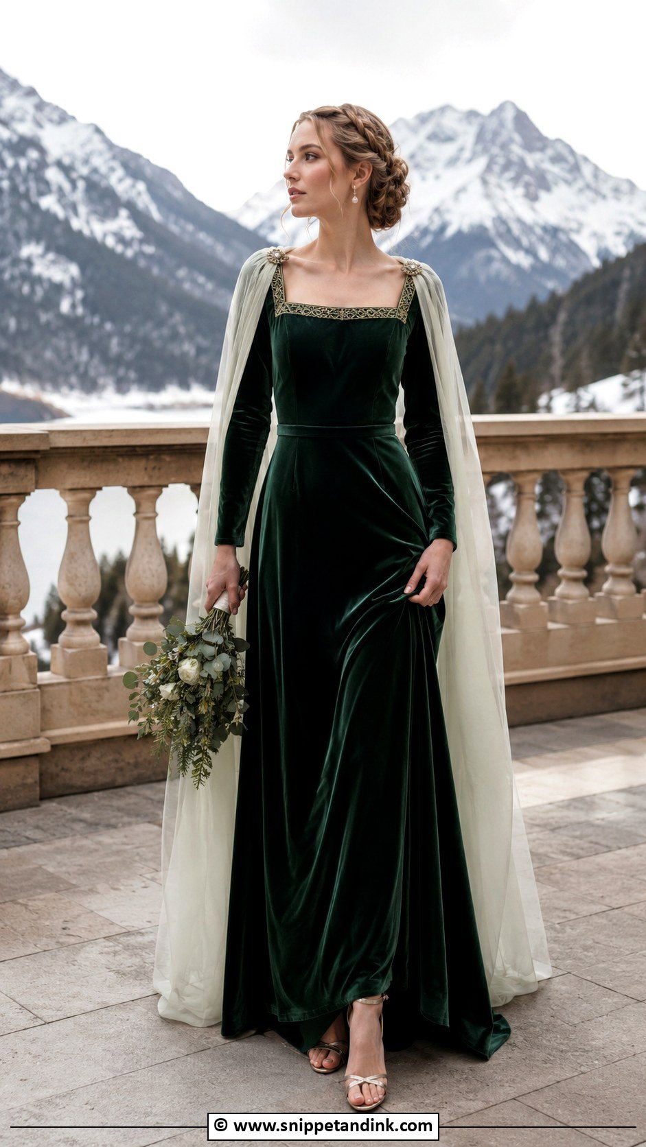 Elven Velvet Wedding Dress - Snippet and Ink - 30 Elven Wedding Dress Ideas