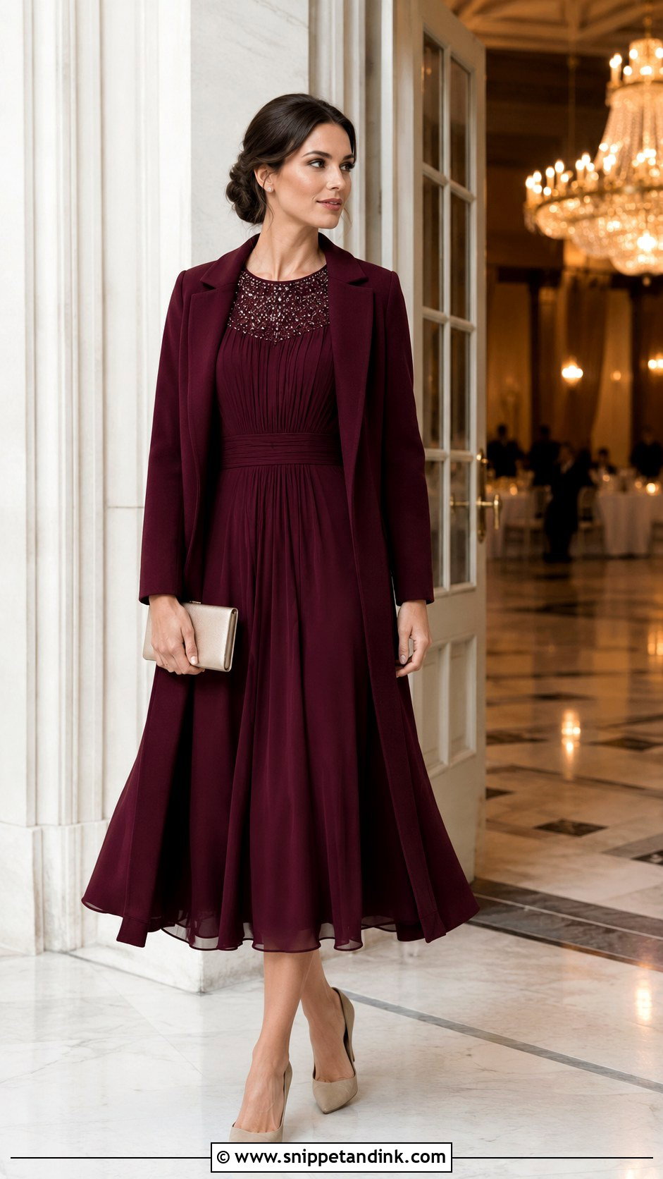 Embellished A Line Wedding Party Dress - Snippet and Ink - 20 Dresses for Wedding Party