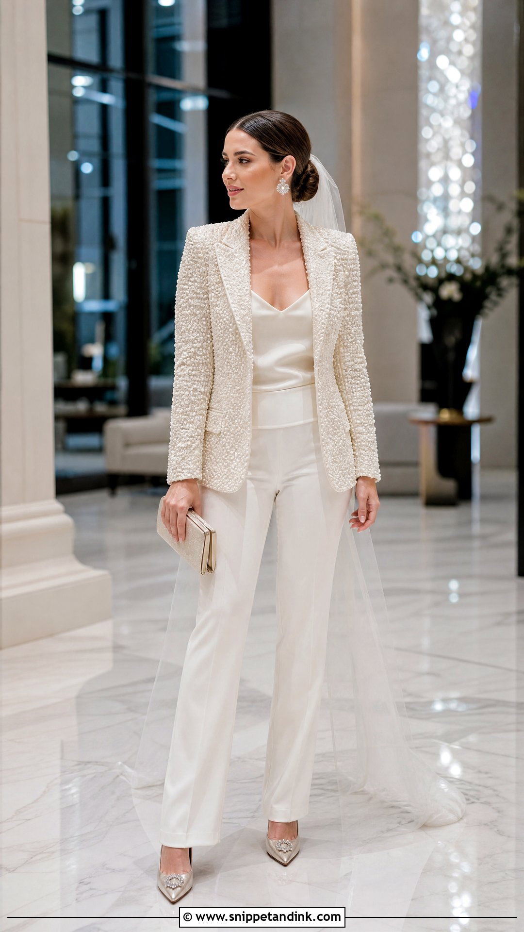 Embellished Bridal Suit - Snippet and Ink - 20 Suit Wedding Dresses