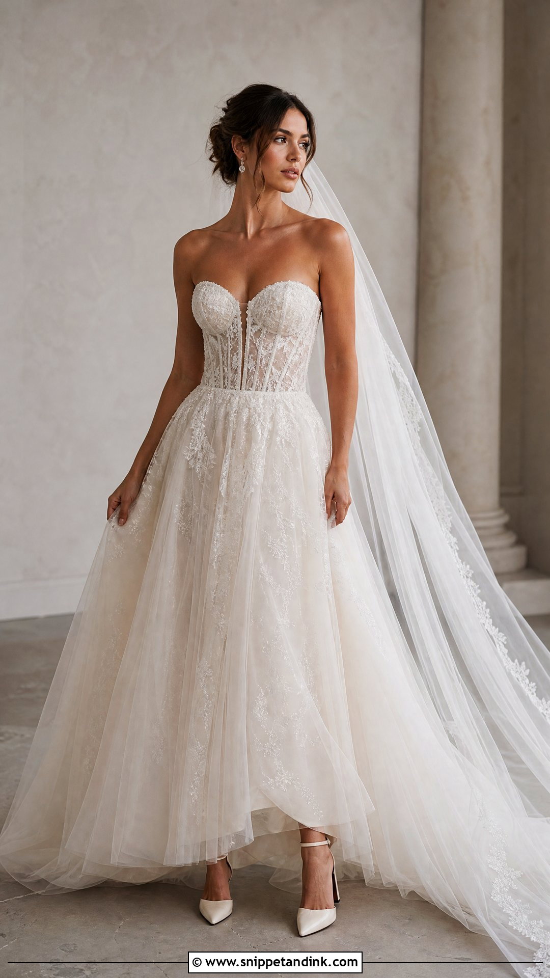 Embellished Corset Wedding Dress - Snippet and Ink - 25 Embellished Wedding Dress Ideas
