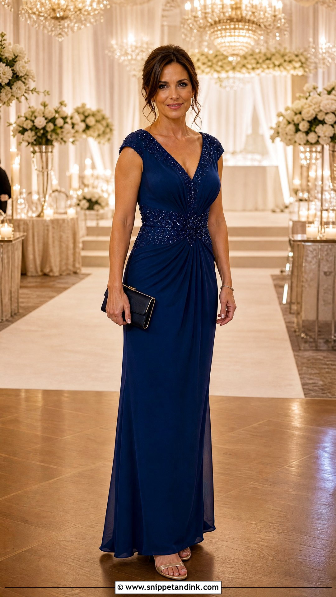 Embellished Evening Gown Wedding Outfit - Snippet and Ink - 20 Wedding Wear for Women Ideas