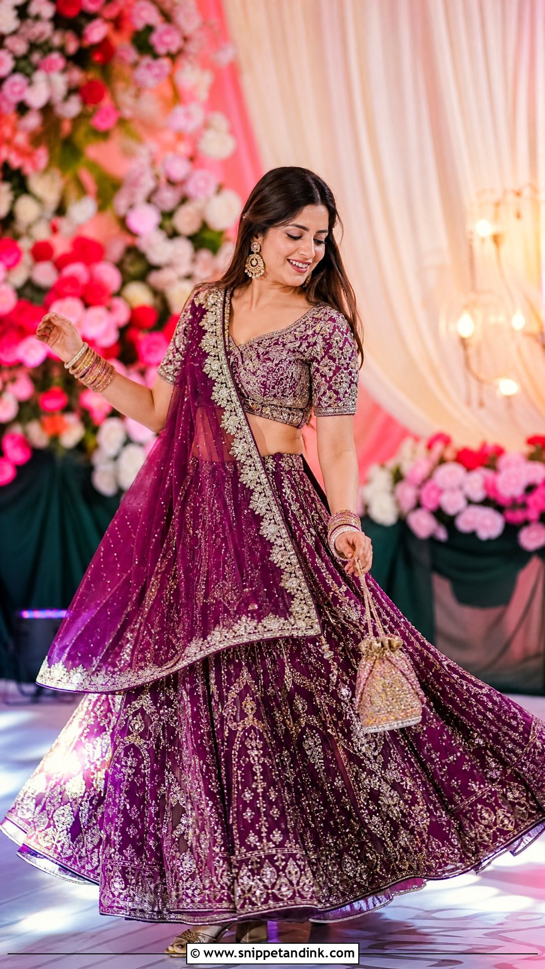 Embellished Lehenga Pre Wedding Party Outfit - Snippet and Ink - 20 Pre Wedding Party Outfit Ideas