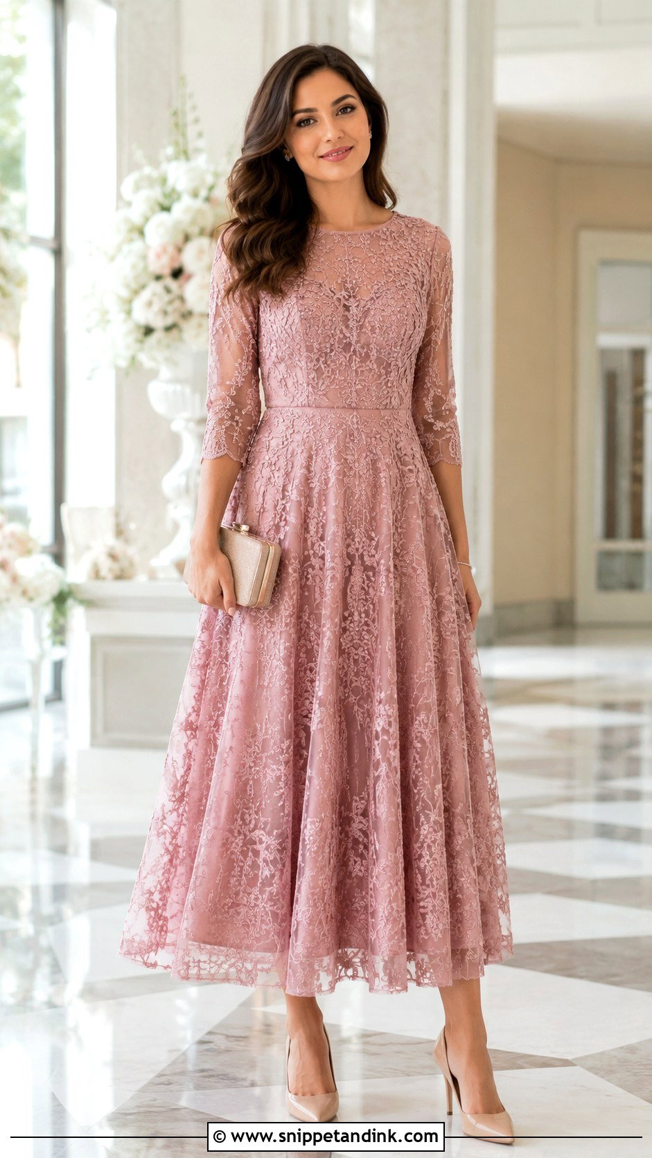 Embroidered A Line Wedding Frock - Snippet and Ink - 20 Frock Design for Wedding Ideas