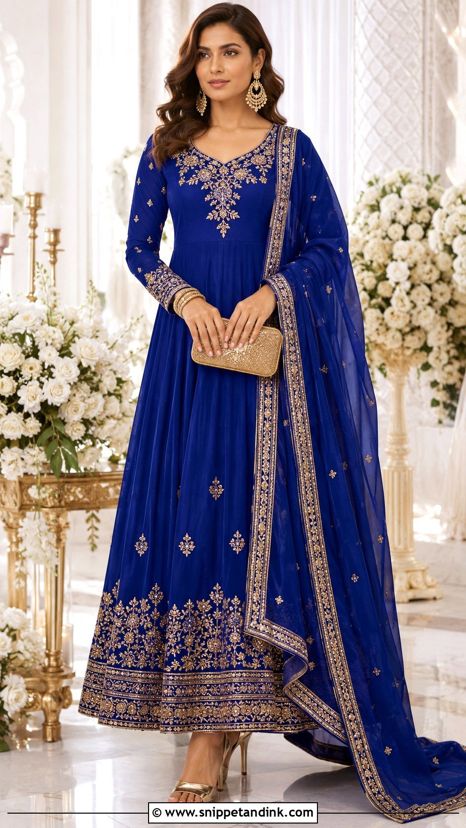 Embroidered Anarkali Suit For Wedding - Snippet and Ink - 25 Anarkali Suits for Wedding