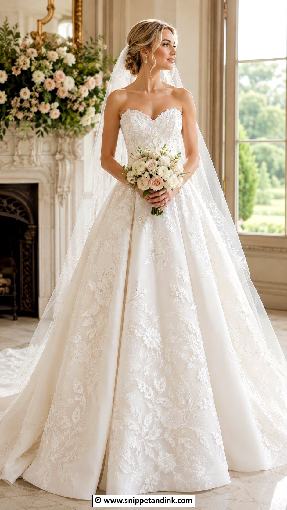 Embroidered Ball Gown Wedding Dress - Snippet and Ink - 30 Ball Gowns Wedding