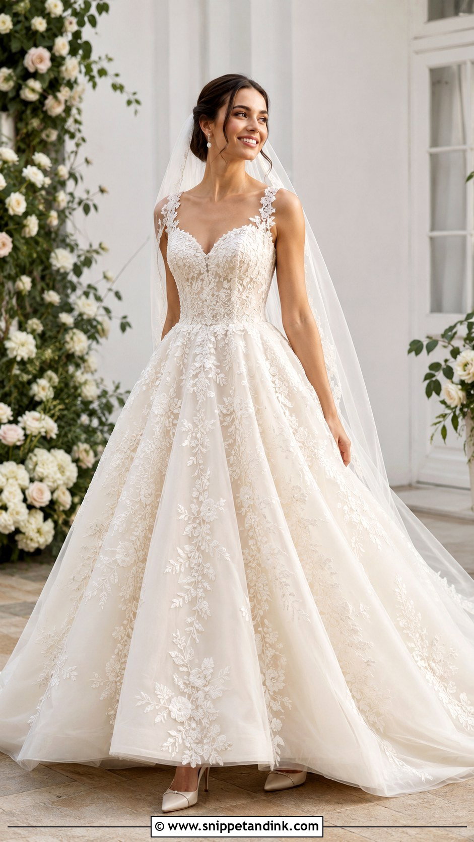 Embroidered Ballgown Wedding Dress - Snippet and Ink - 25 Ballgown Wedding Dresses