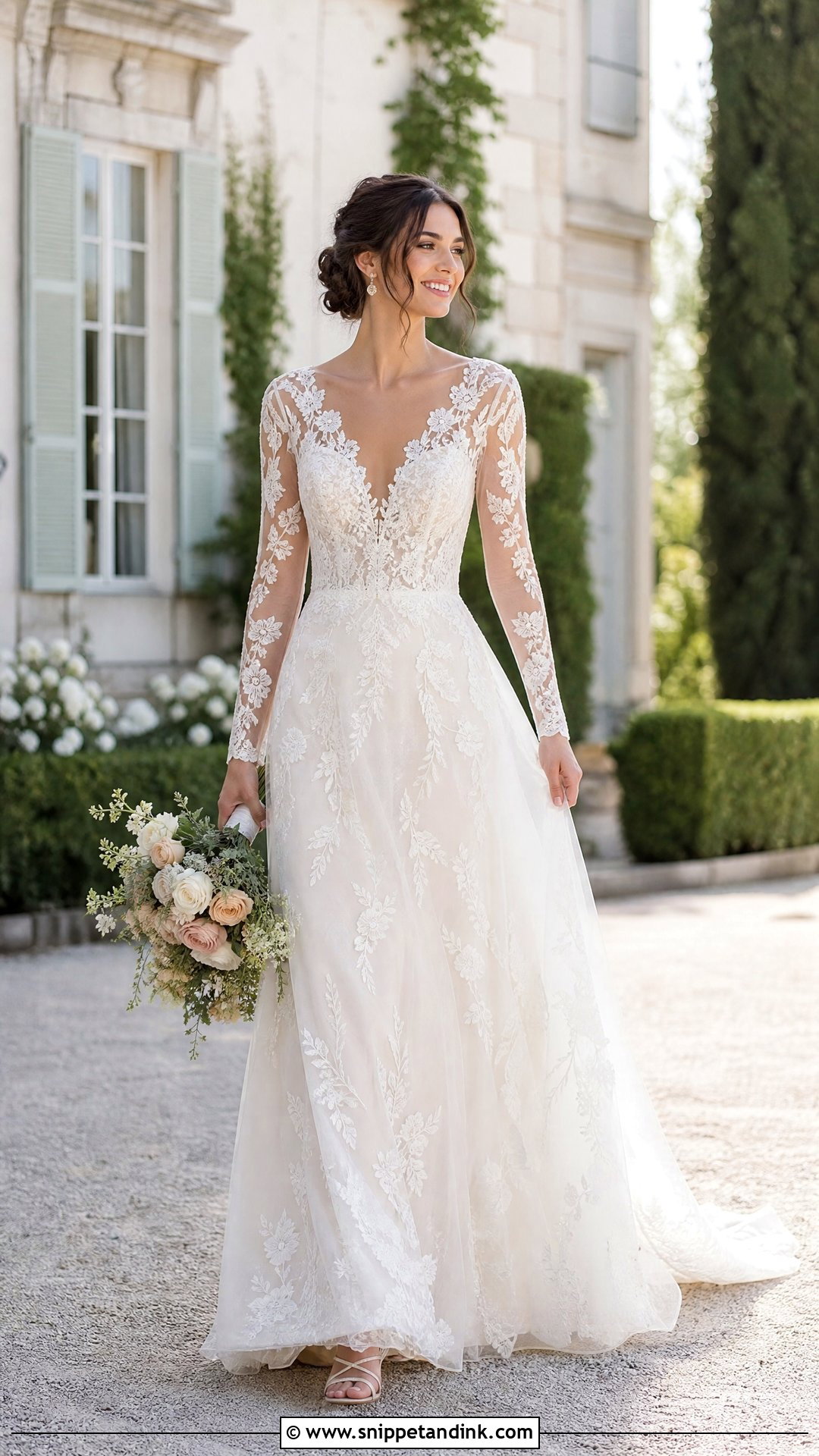 Embroidered Bridal Gown - Snippet and Ink - 25 Elegant Bridal Gown Ideas