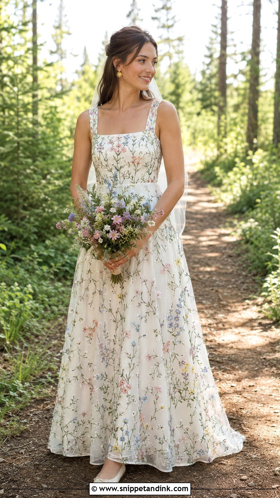 Embroidered Camp Wedding Dress - Snippet and Ink - 20 Camp Wedding Dress Ideas
