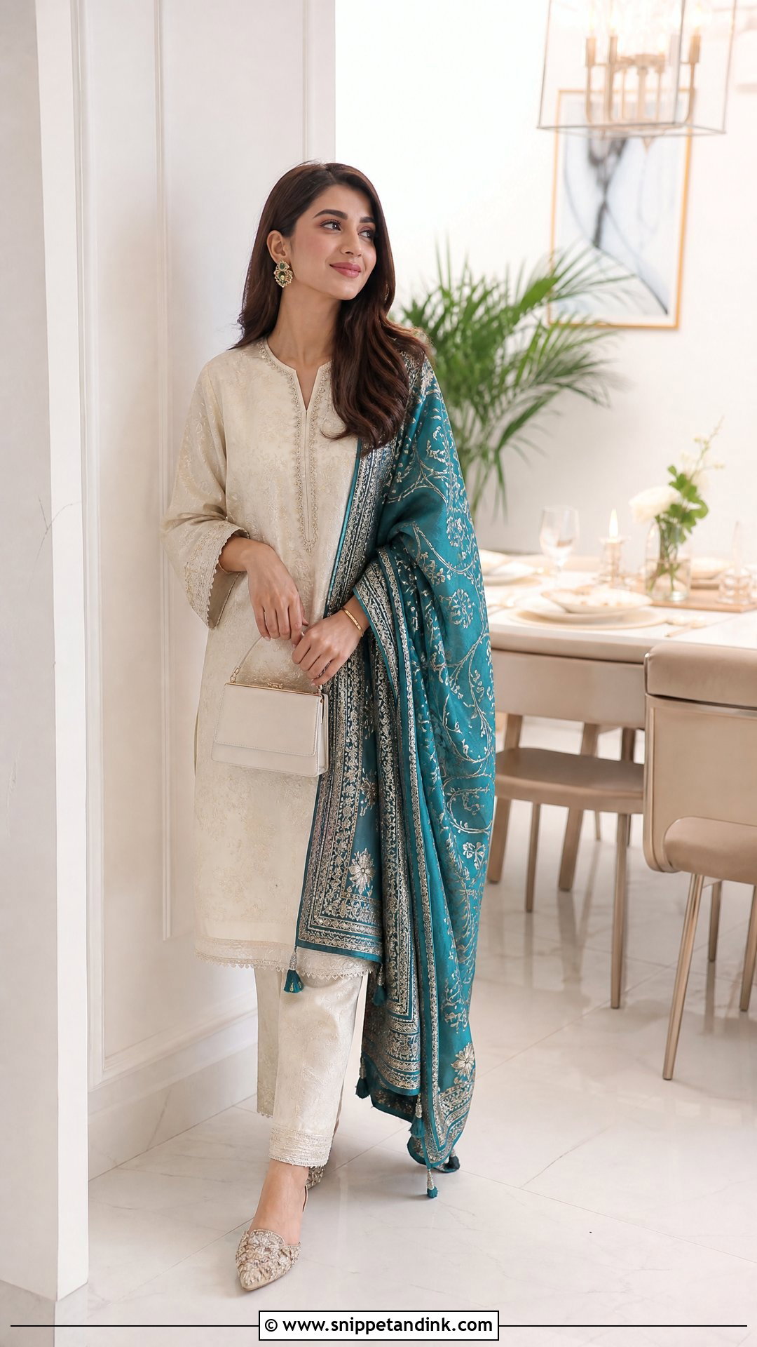 Embroidered Co Ord Bridal Trousseau Outfit - Snippet and Ink - 25 Bridal Trousseau Outfits
