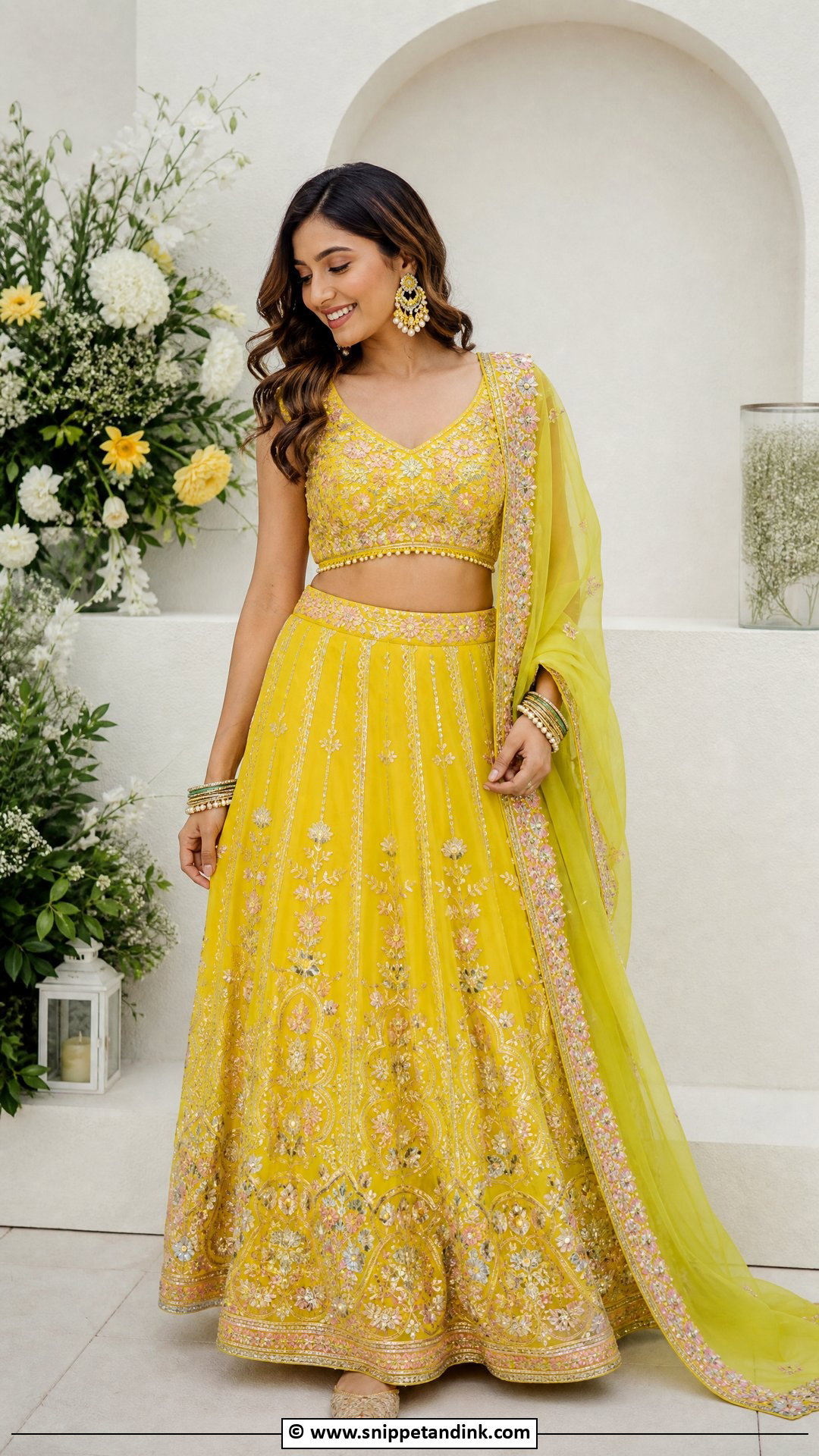 Embroidered Co Ord Mehndi Dress For Bride - Snippet and Ink - 35 Mehndi Dress for Bride Ideas