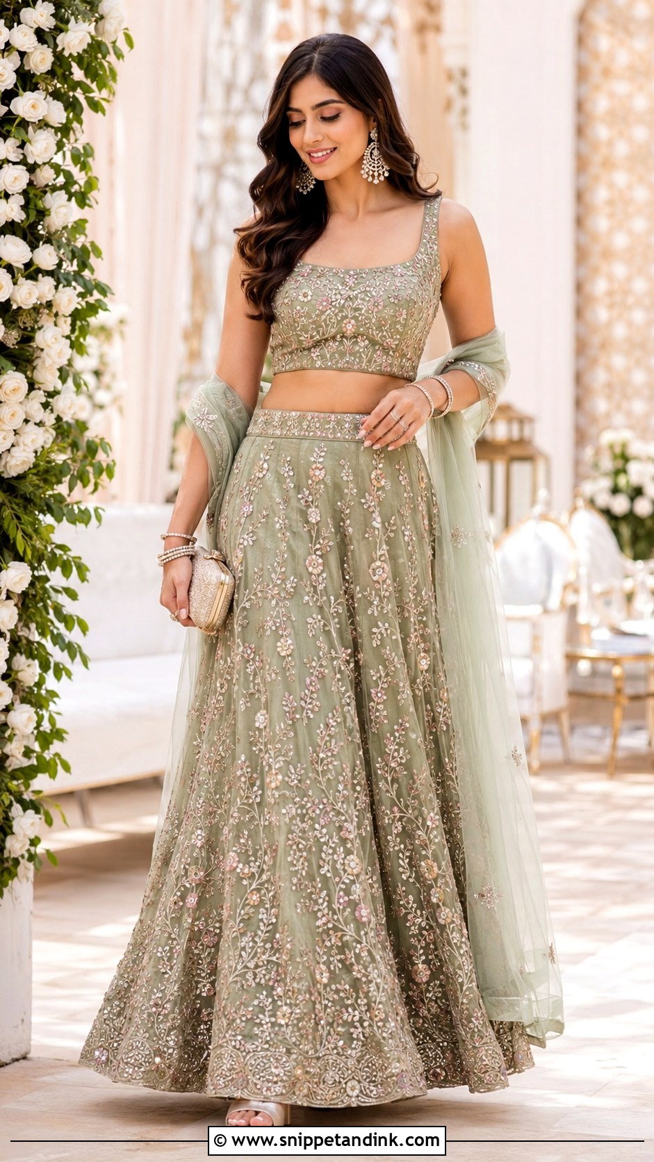 Embroidered Co Ord Set For Indian Wedding Party - Snippet and Ink - 25 Indian Wedding Party Dresses