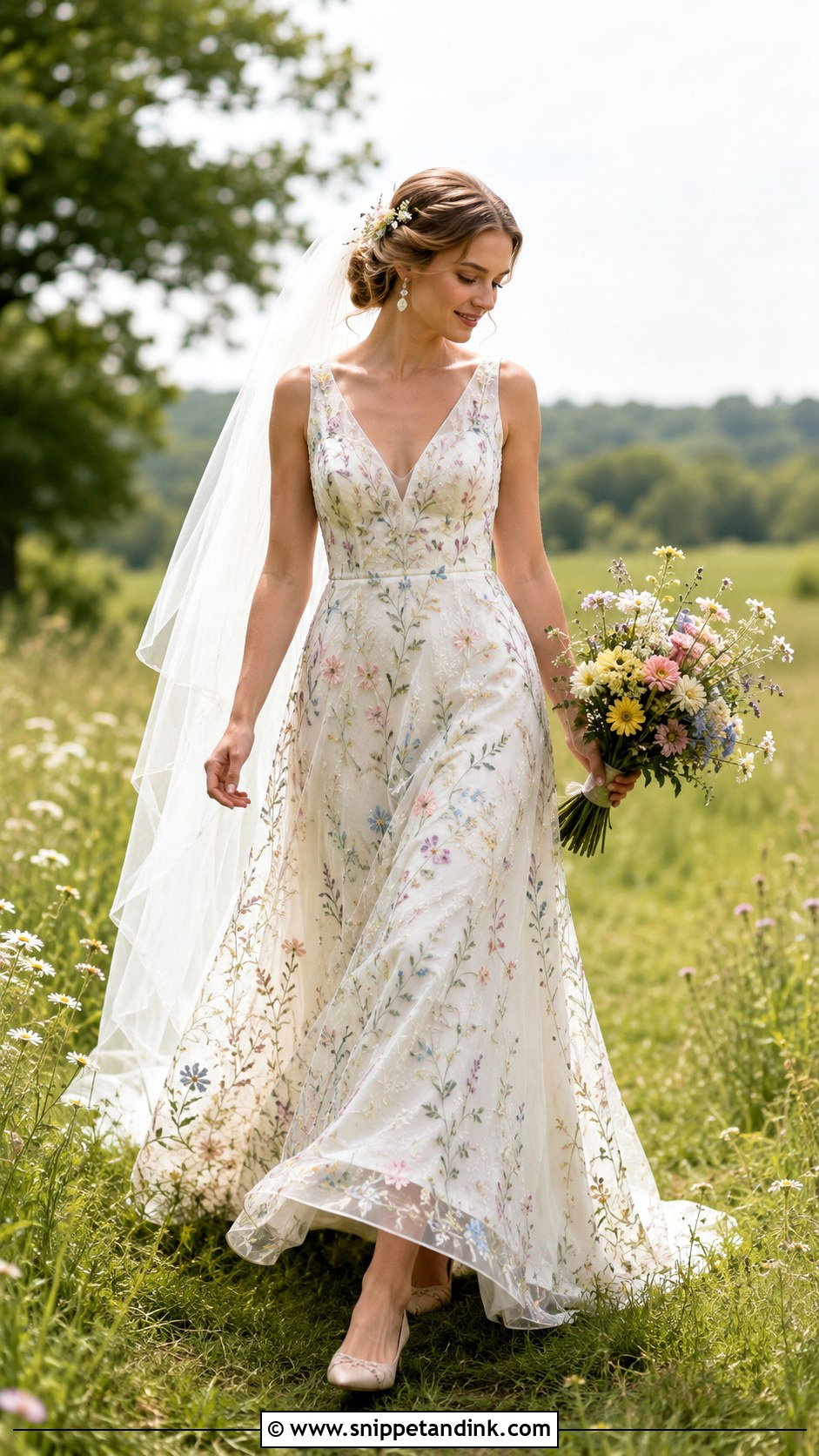Embroidered Fairy Wedding Dress - Snippet and Ink - 20 Fairy Wedding Dresses