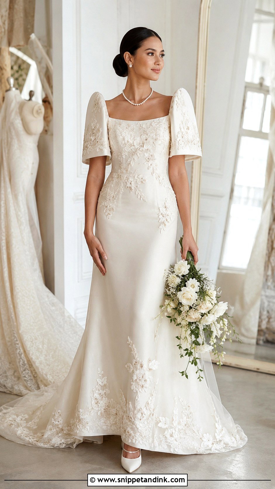 Embroidered Filipiniana Wedding Gown - Snippet and Ink - 25 Filipiniana Wedding Gown Ideas
