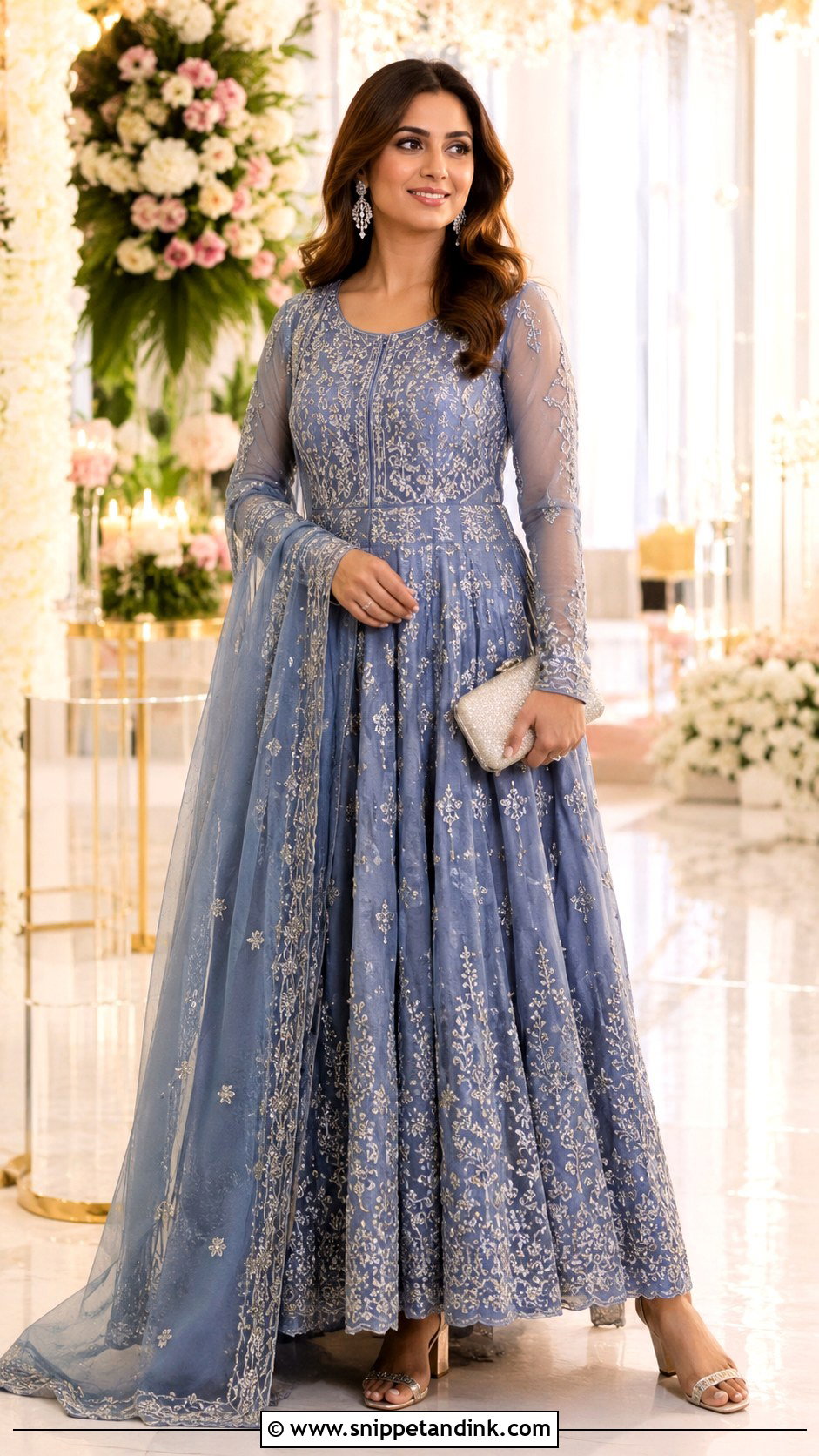Embroidered Frock For Wedding Party - Snippet and Ink - 25 Party Frocks for Women Wedding Ideas