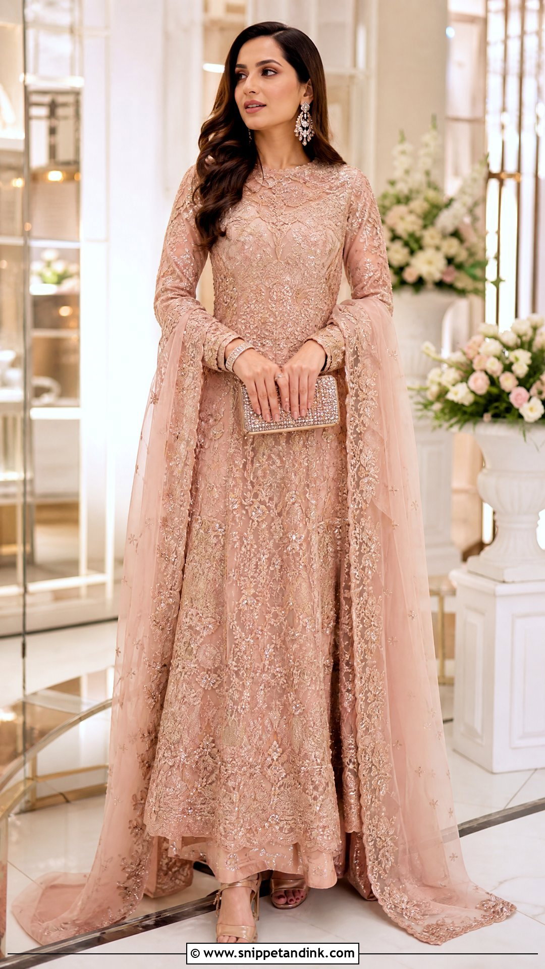 Embroidered Frock For Wedding - Snippet and Ink - 25 Frock Designs for Women Wedding