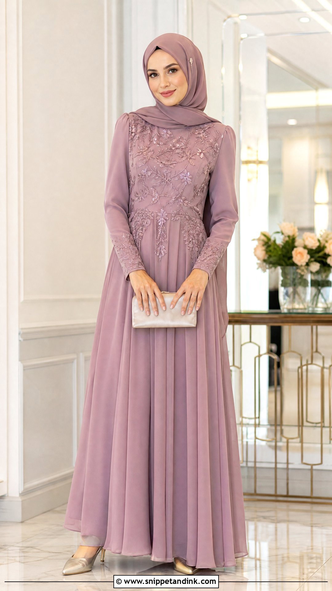 Embroidered Hijabi Princess Dress - Snippet and Ink - 20 Hijabi Princess Dress Ideas