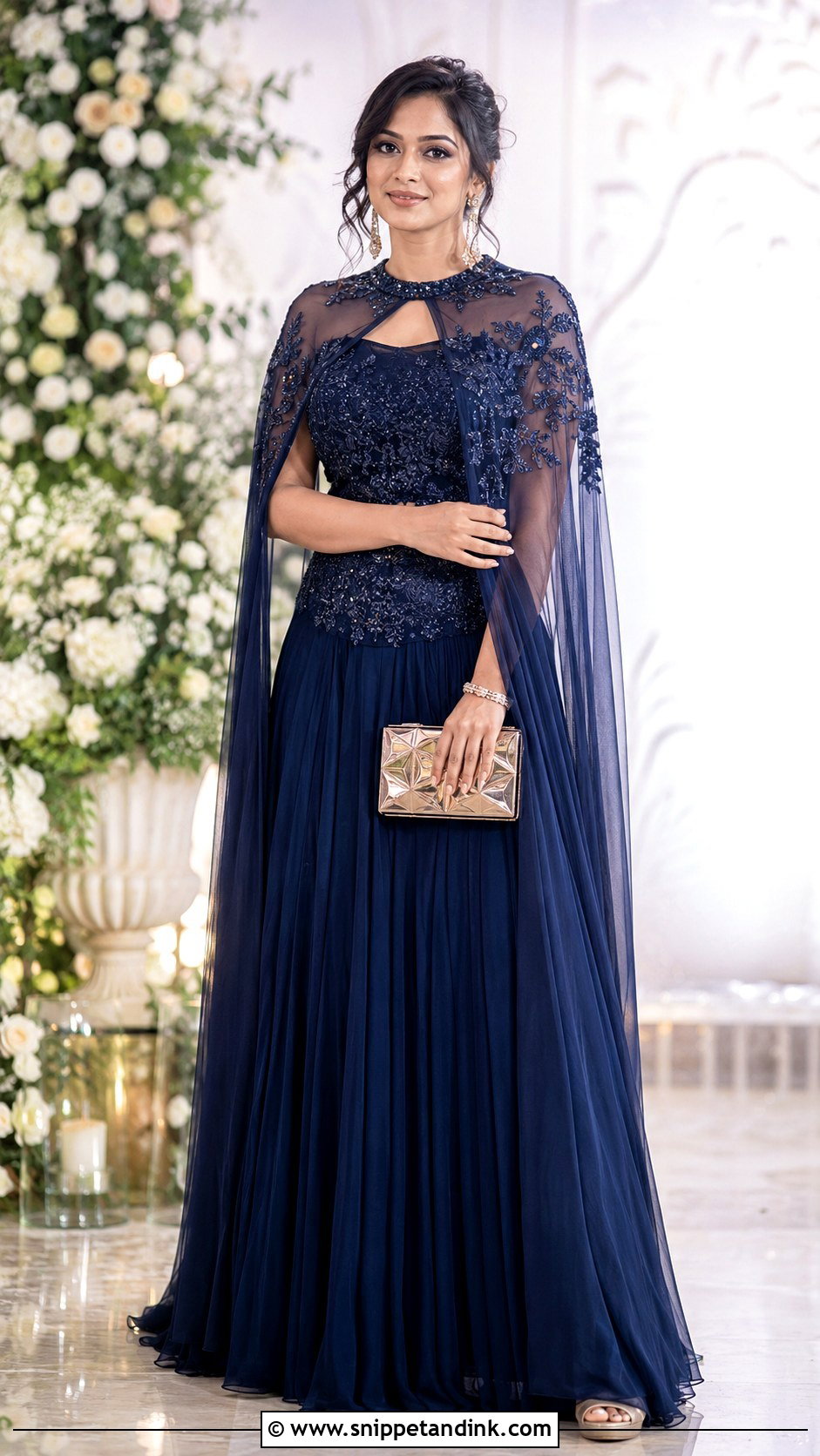 Embroidered Indo Western Gown - Snippet and Ink - 20 Indian Wedding Ethnic Dresses Ideas