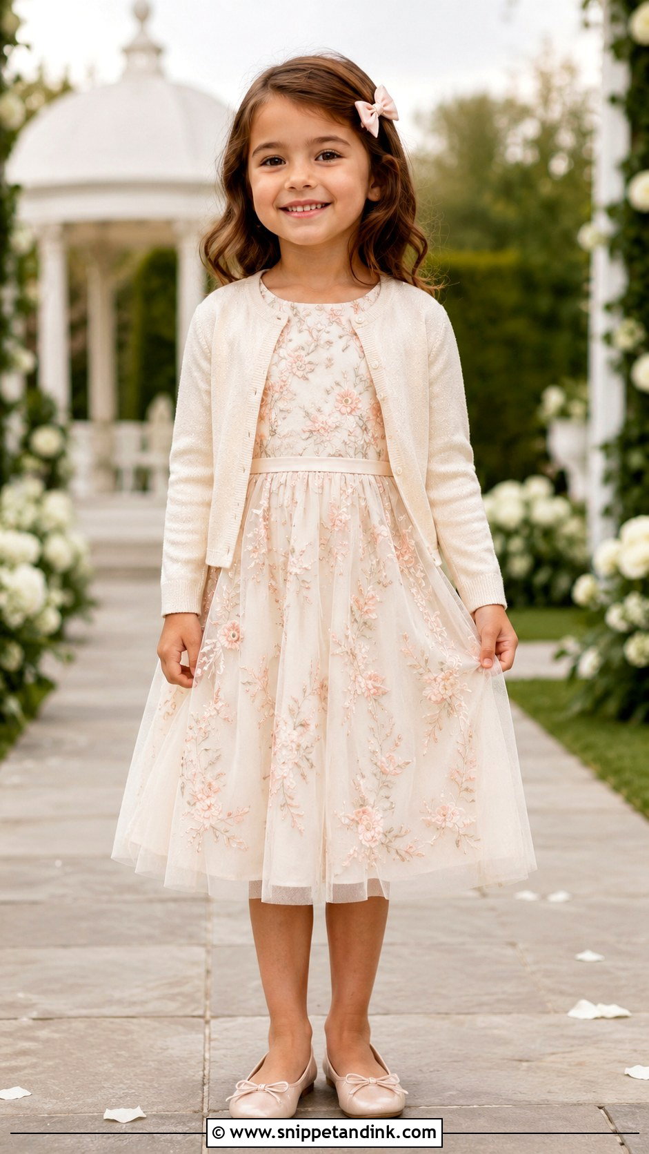 Embroidered Kids Dress For Wedding - Snippet and Ink - 25 Kids Dresses for Weddings