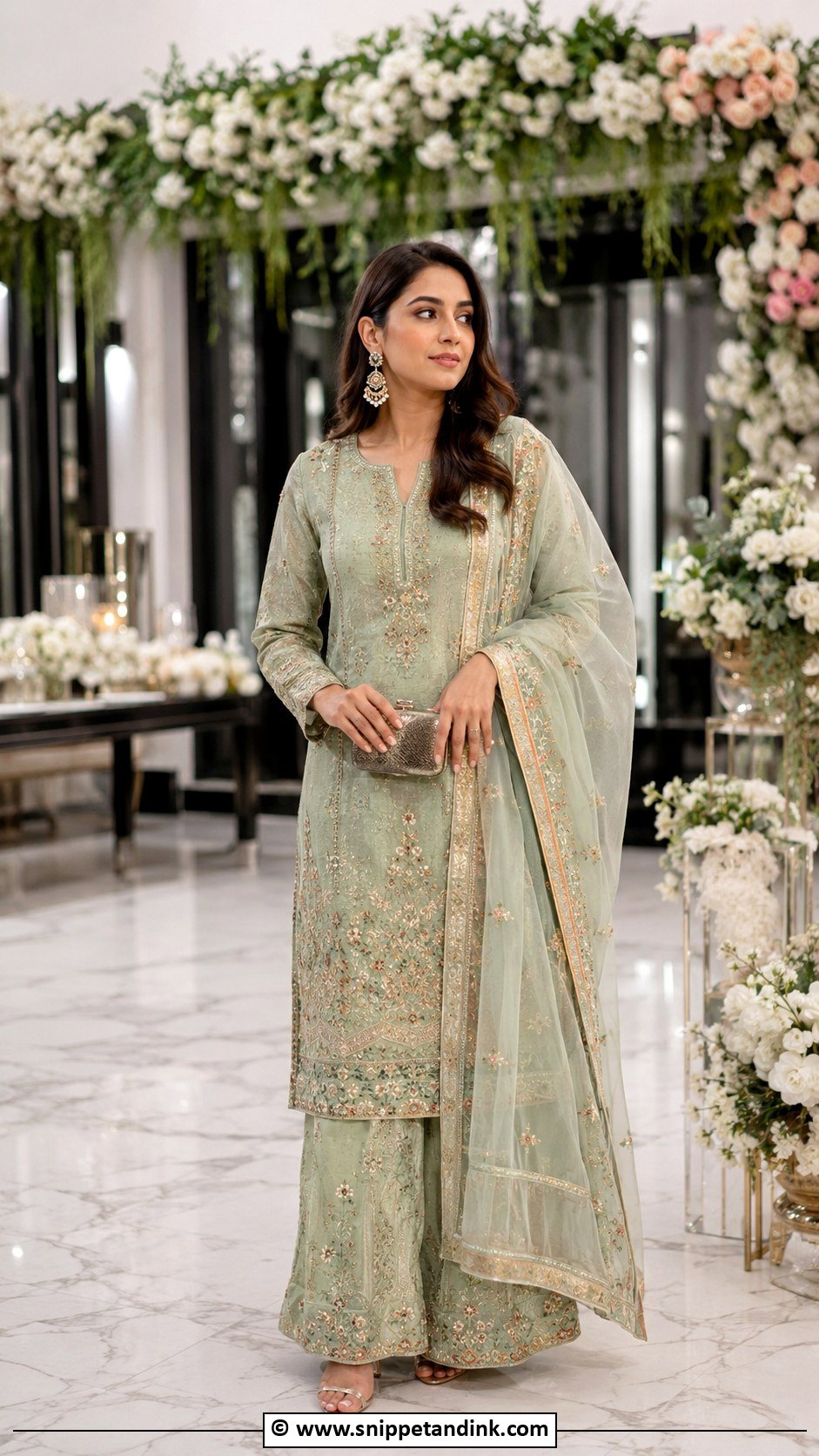 Embroidered Kurta Set Marriage Outfit - Snippet and Ink - 30 Marriage Outfits for Women