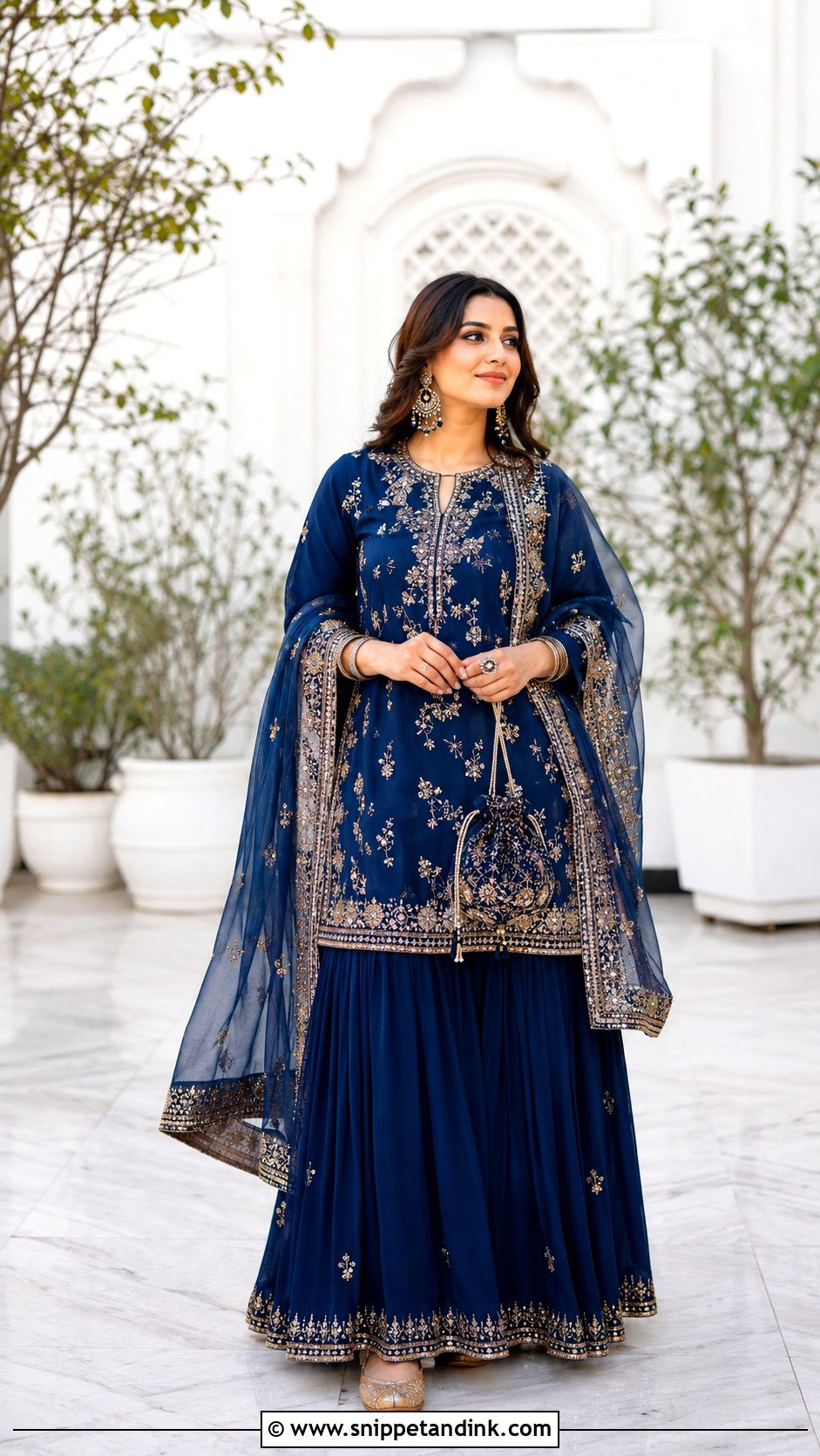 Embroidered Kurta Skirt Indian Wedding Dress - Snippet and Ink - 20 Indian Wedding Dresses Women
