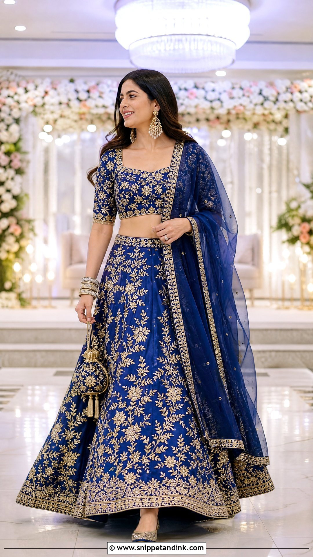 Embroidered Lehenga Choli Wedding Outfit - Snippet and Ink - 20 Traditional Outfits for Wedding