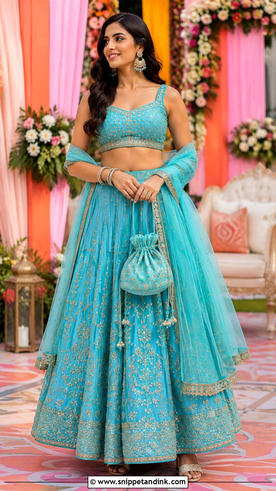 Embroidered Lehenga for Cousin Wedding - Snippet and Ink - 20 Wedding Dress for Cousins Ideas