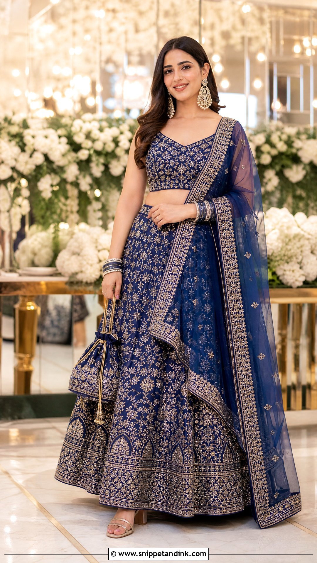 Embroidered Lehenga for Sisters Wedding - Snippet and Ink - 20 Outfit for Sisters Wedding Ideas