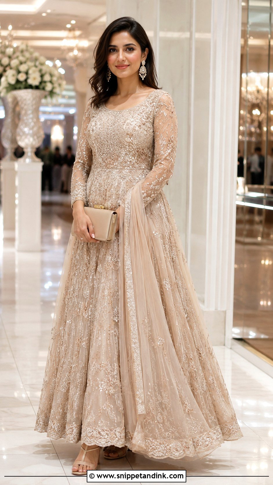 Embroidered Long Frock for Wedding - Snippet and Ink - 25 Long Frock Designs for Wedding