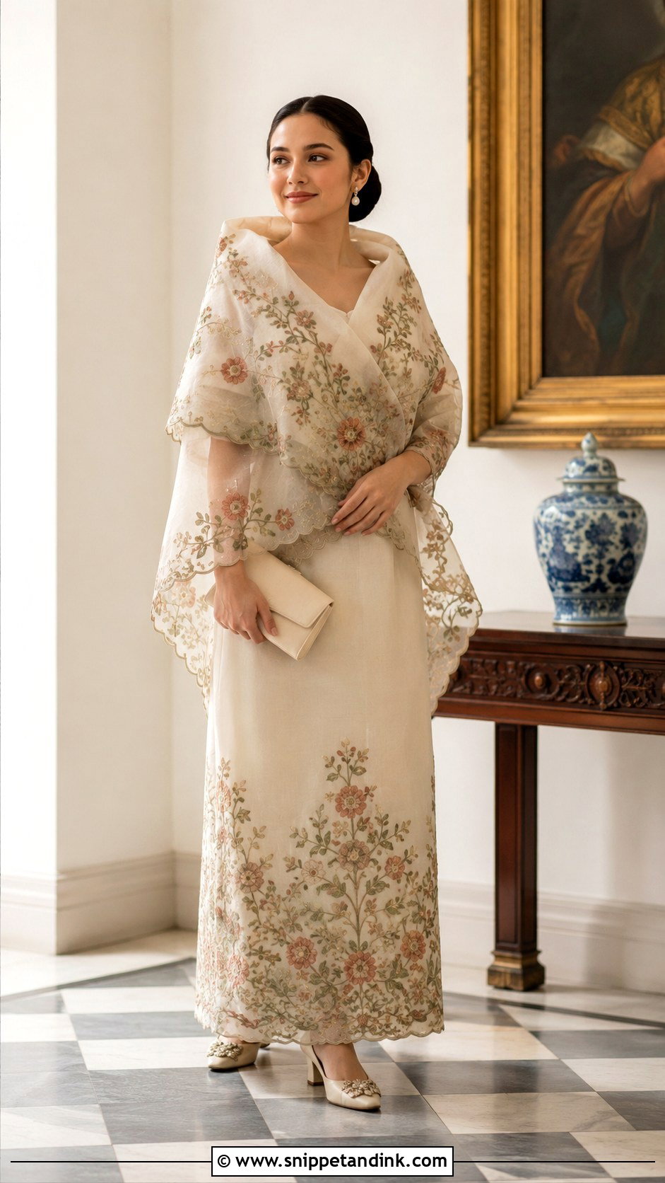 Embroidered Maria Clara Gown - Snippet and Ink - 25 Maria Clara Gown Ideas