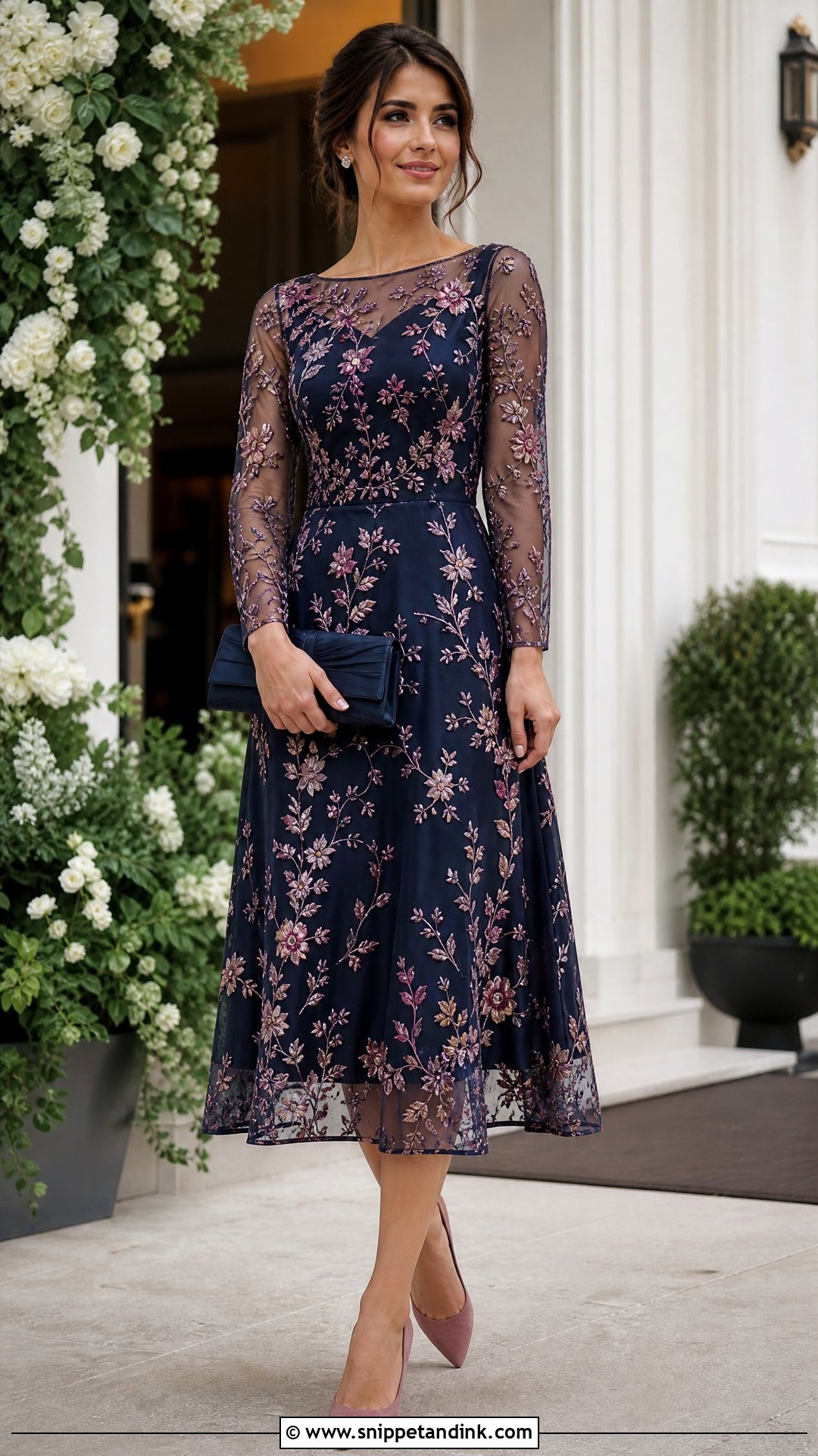 Embroidered Midi Holy Matrimony Dress - Snippet and Ink - 25 Holy Matrimony Dress Ideas