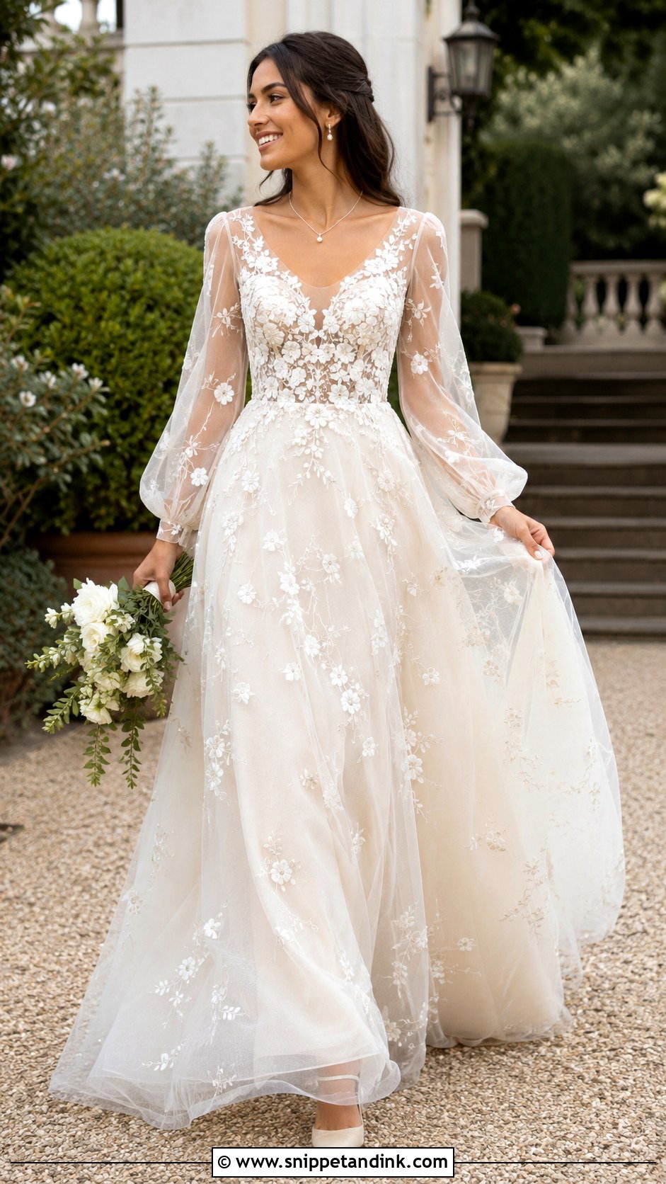 Embroidered Organza Wedding Dress - Snippet and Ink - 30 Organza Wedding Dress Ideas