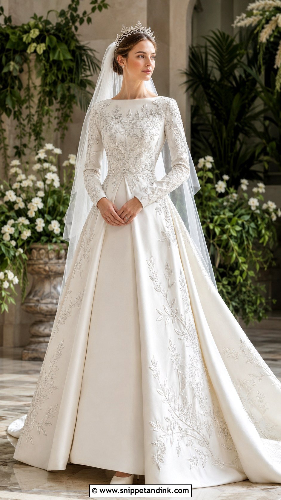 Embroidered Royal Wedding Dress - Snippet and Ink - 20 Royal Wedding Dress Queens Ideas