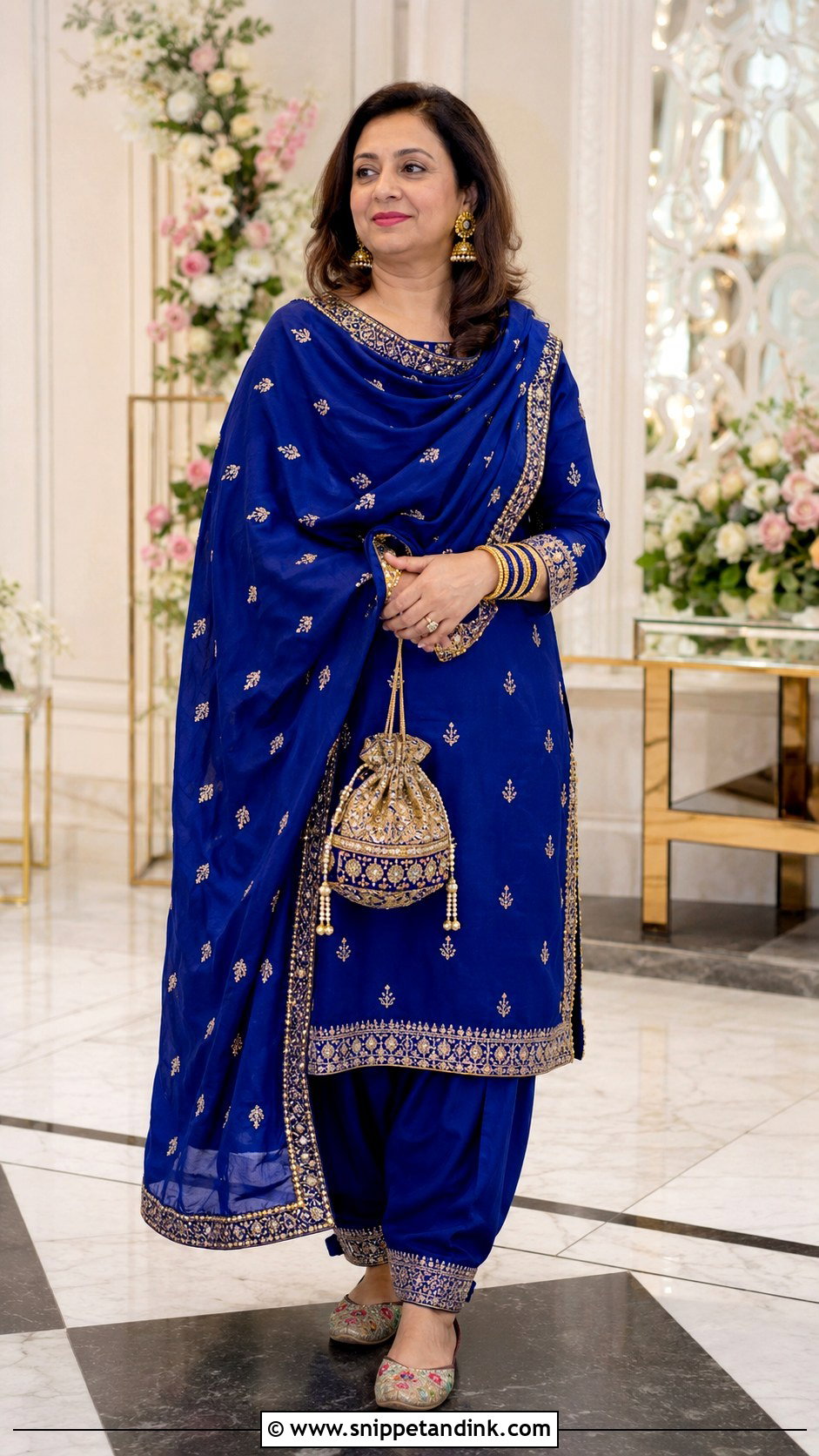 Embroidered Salwar Kameez Wedding Outfit - Snippet and Ink - 20 Desi Fits for Wedding Ideas