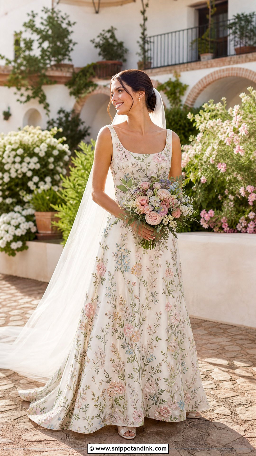 Embroidered Spanish Wedding Dress - Snippet and Ink - 20 Spain Wedding Dress Ideas