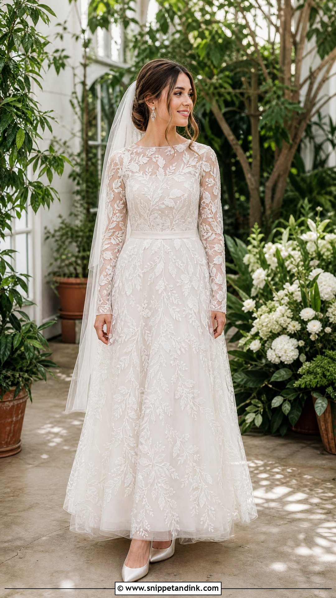 Embroidered Tulle Jewish Wedding Dress - Snippet and Ink - 25 Jewish Wedding Dress Ideas