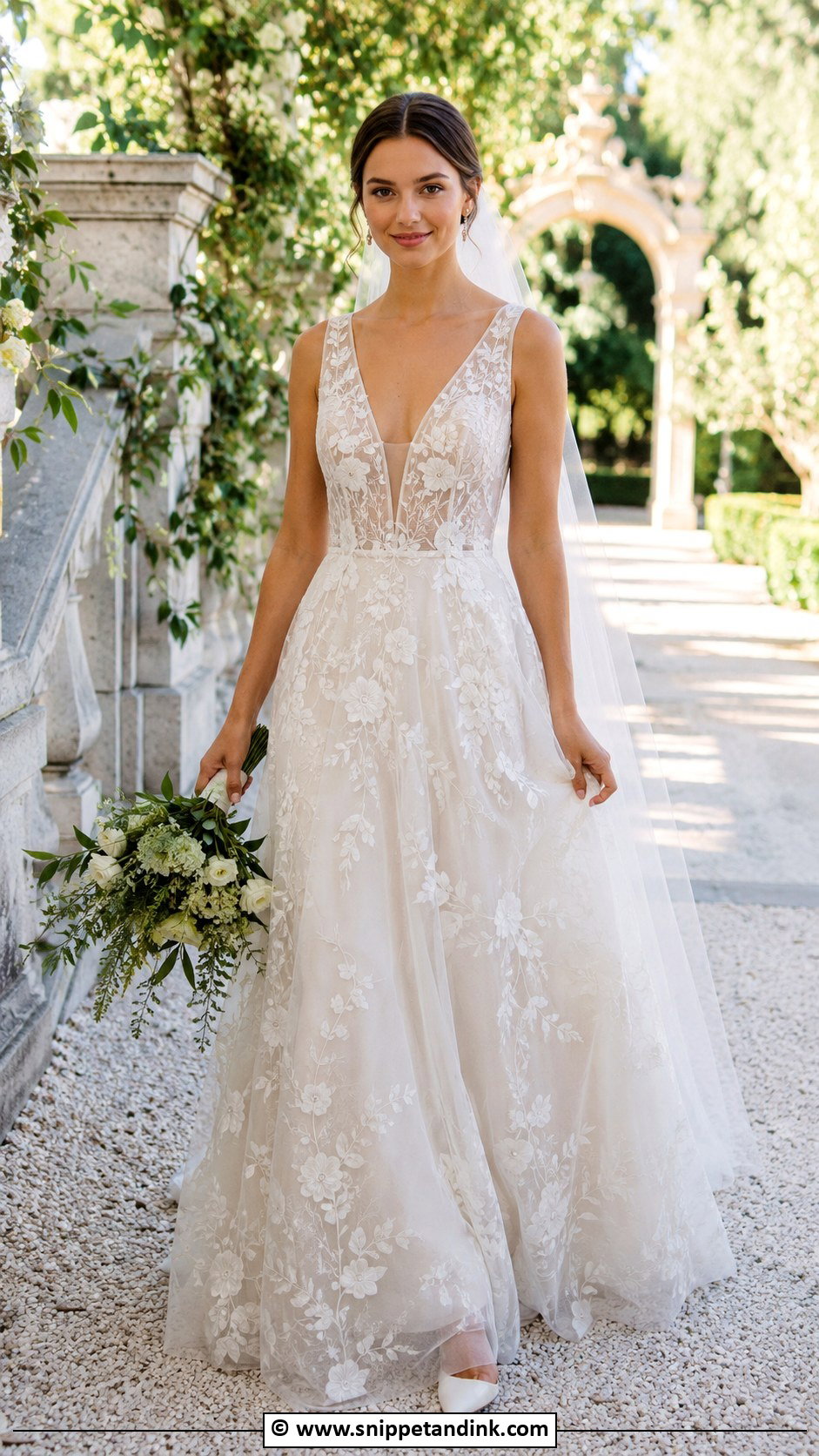 Embroidered Tulle Wedding Dress - Snippet and Ink - 30 Ethereal Wedding Dress Romantic Ideas