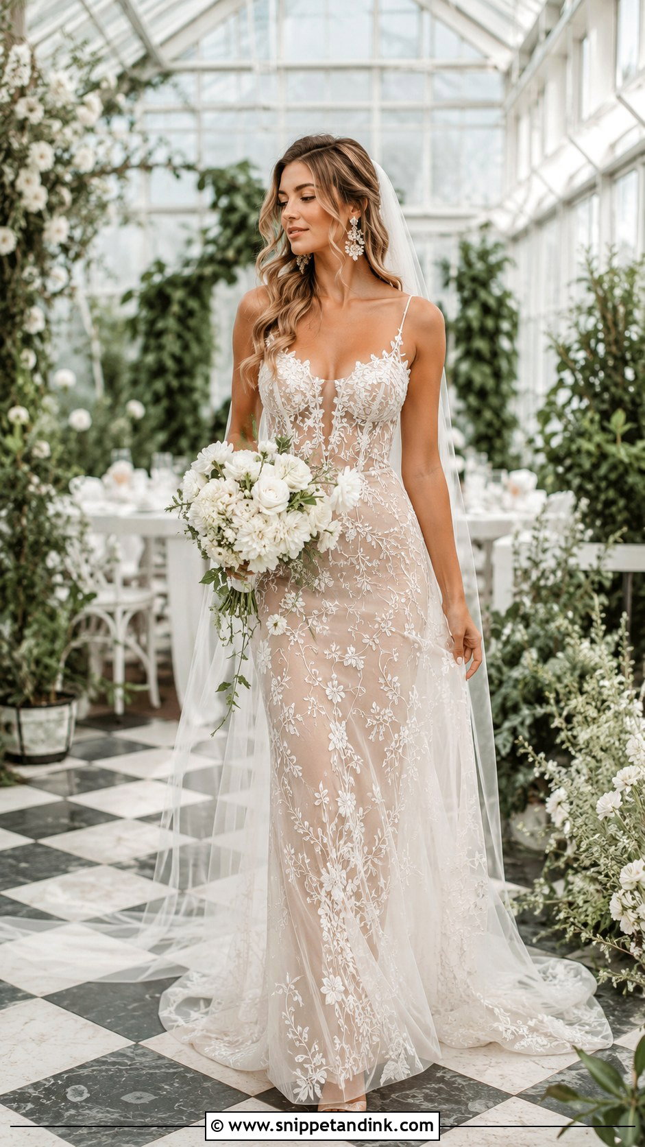 Embroidered Tulle Wedding Dress - Snippet and Ink - 25 Ethereal Wedding Dress Goddesses Ideas