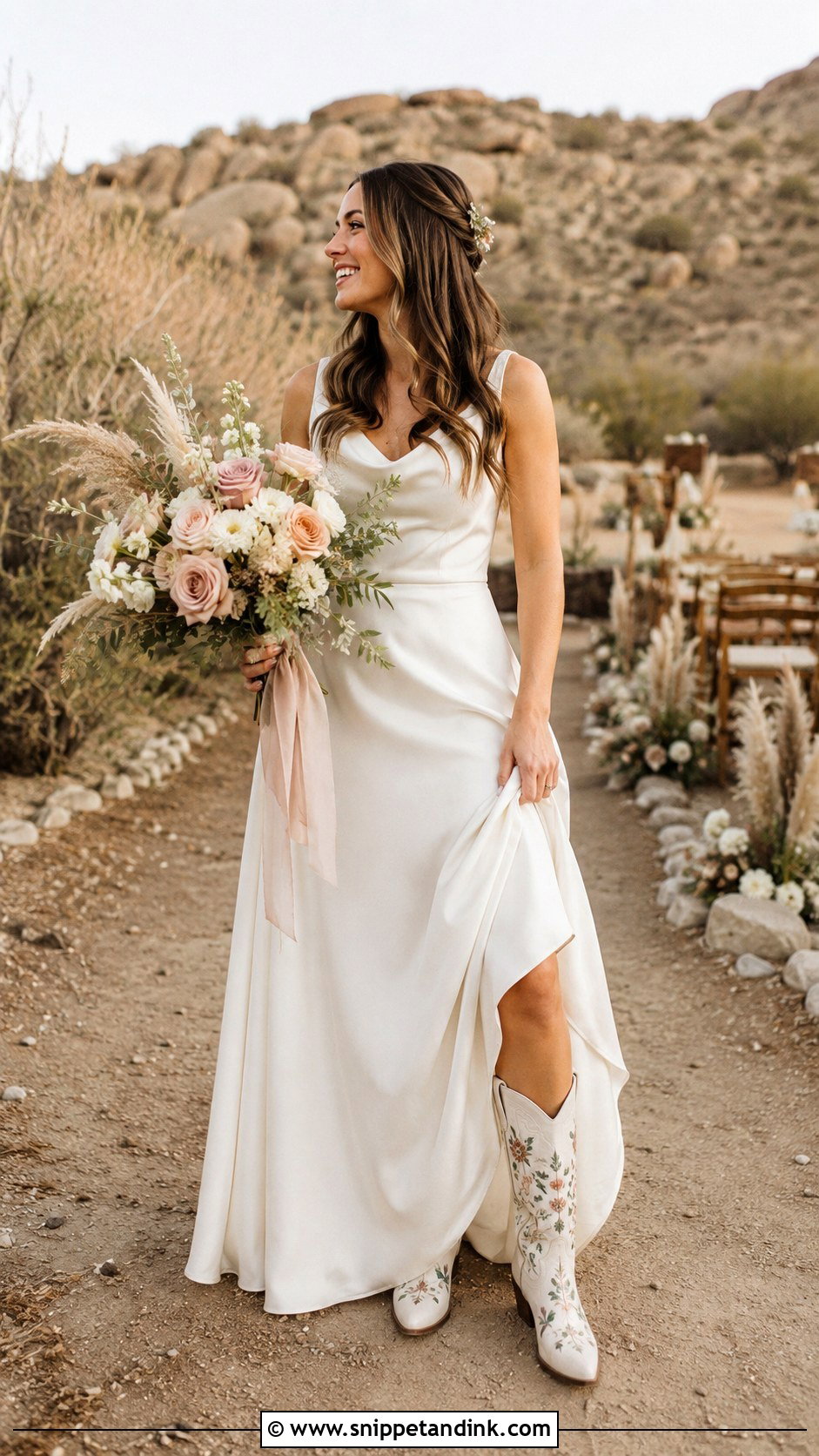 Embroidered Wedding Boots - Snippet and Ink - 25 Wedding Boots for Bride Ideas