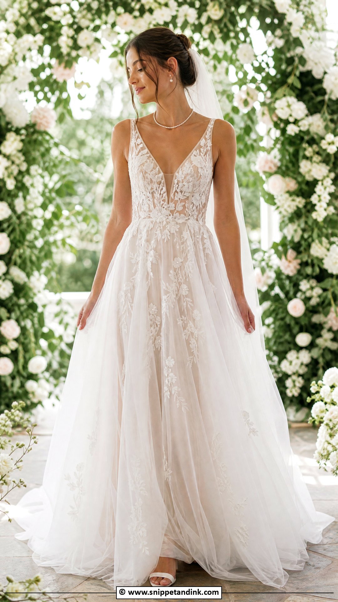 Embroidered Wedding Dress - Snippet and Ink - 35 Ethereal Wedding Dress Ideas
