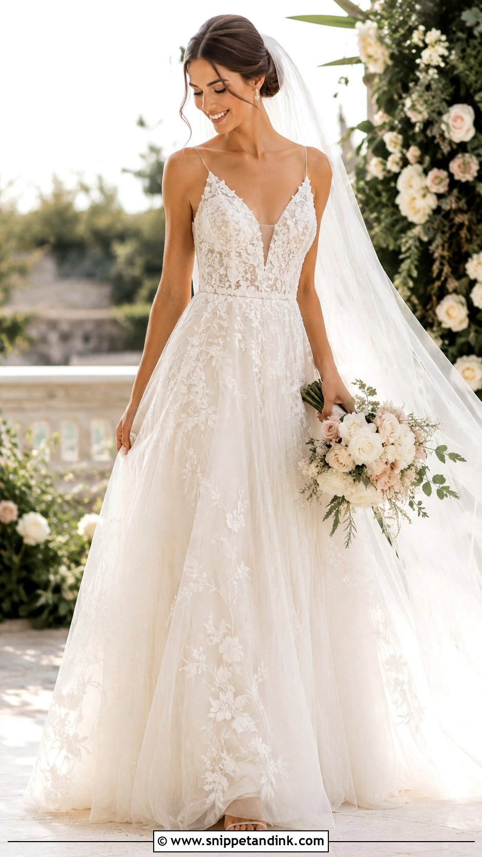 Embroidered Wedding Dress - Snippet and Ink - 25 Soft Romantic Wedding Dress Ideas