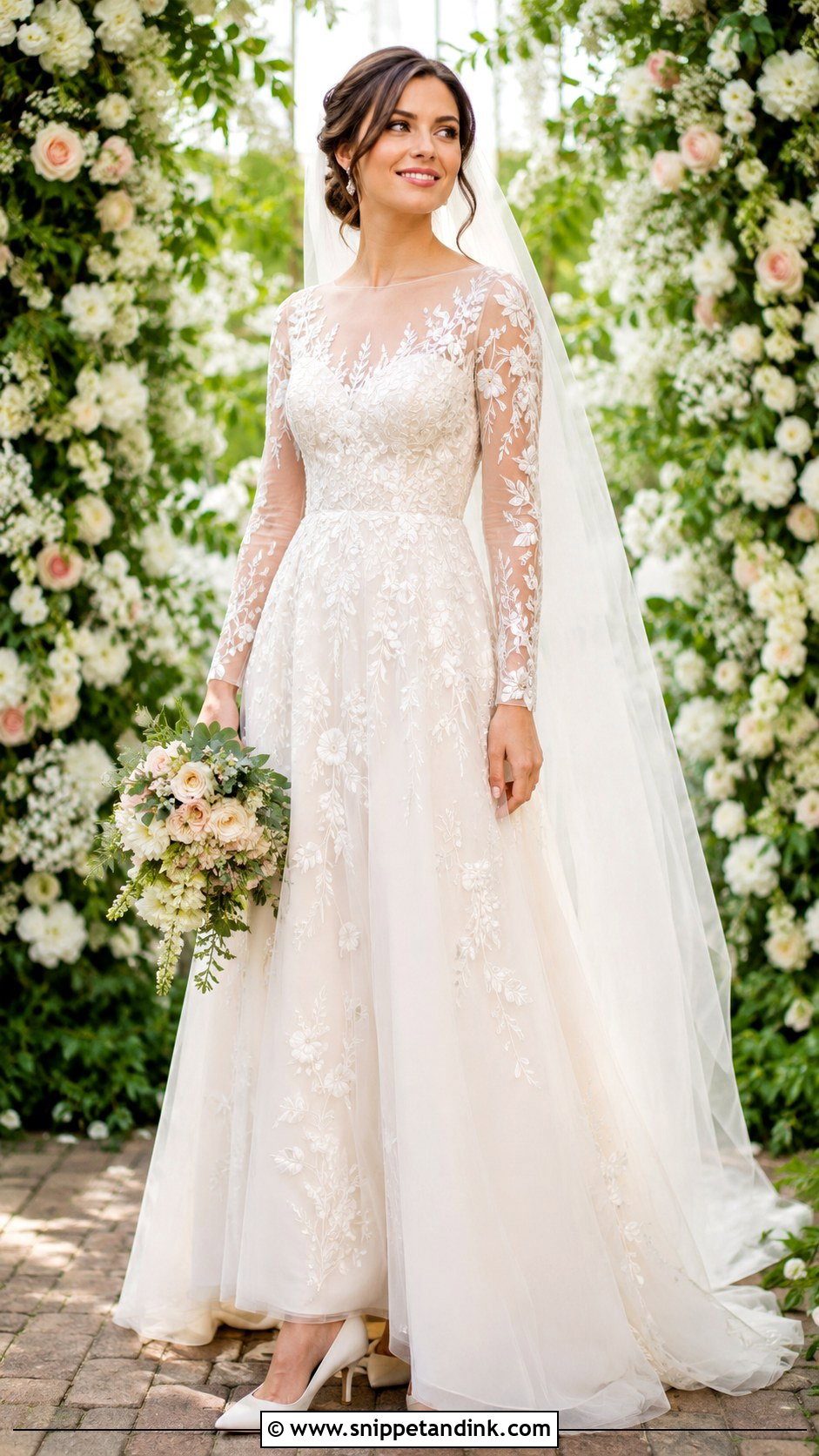 Embroidered Wedding Dress - Snippet and Ink - 30 Fancy Wedding Dresses