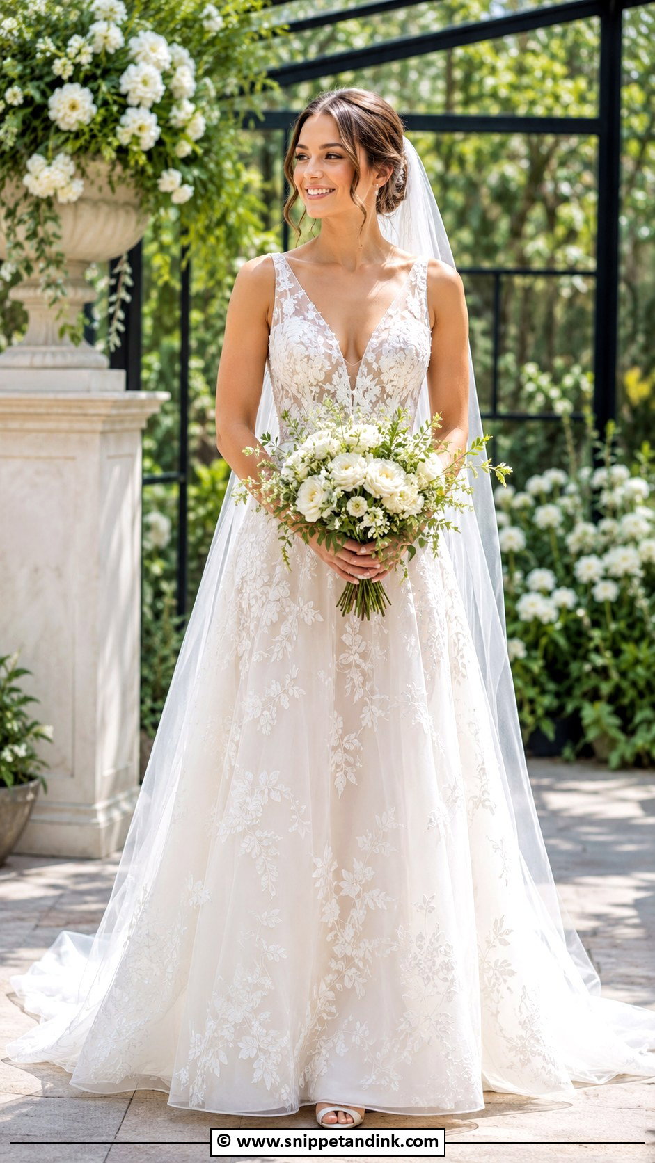 Embroidered Wedding Dress - Snippet and Ink - 30 Classy Timeless Wedding Dress Ideas