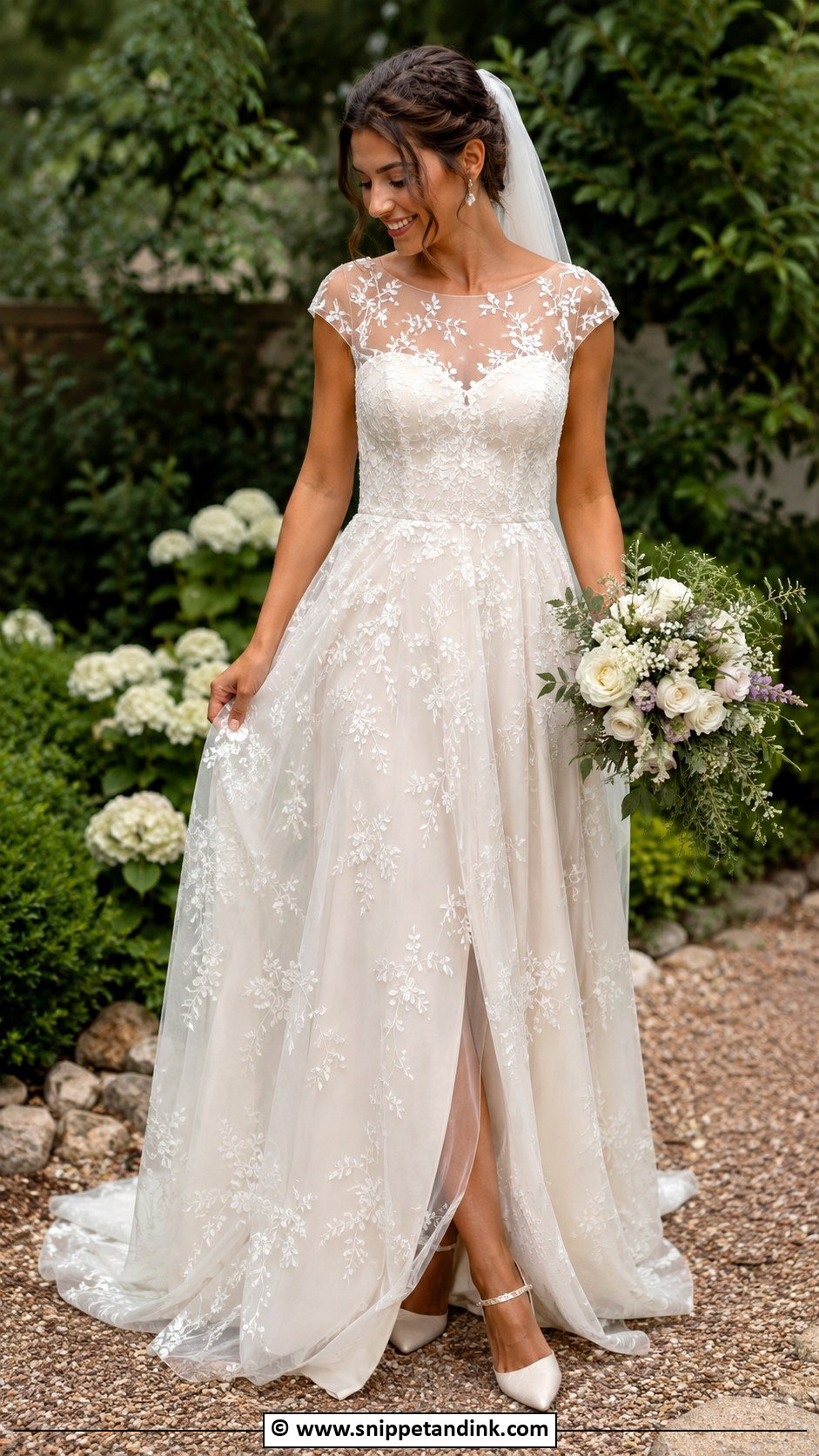 Embroidered Wedding Dress - Snippet and Ink - 30 Cute Wedding Dresses