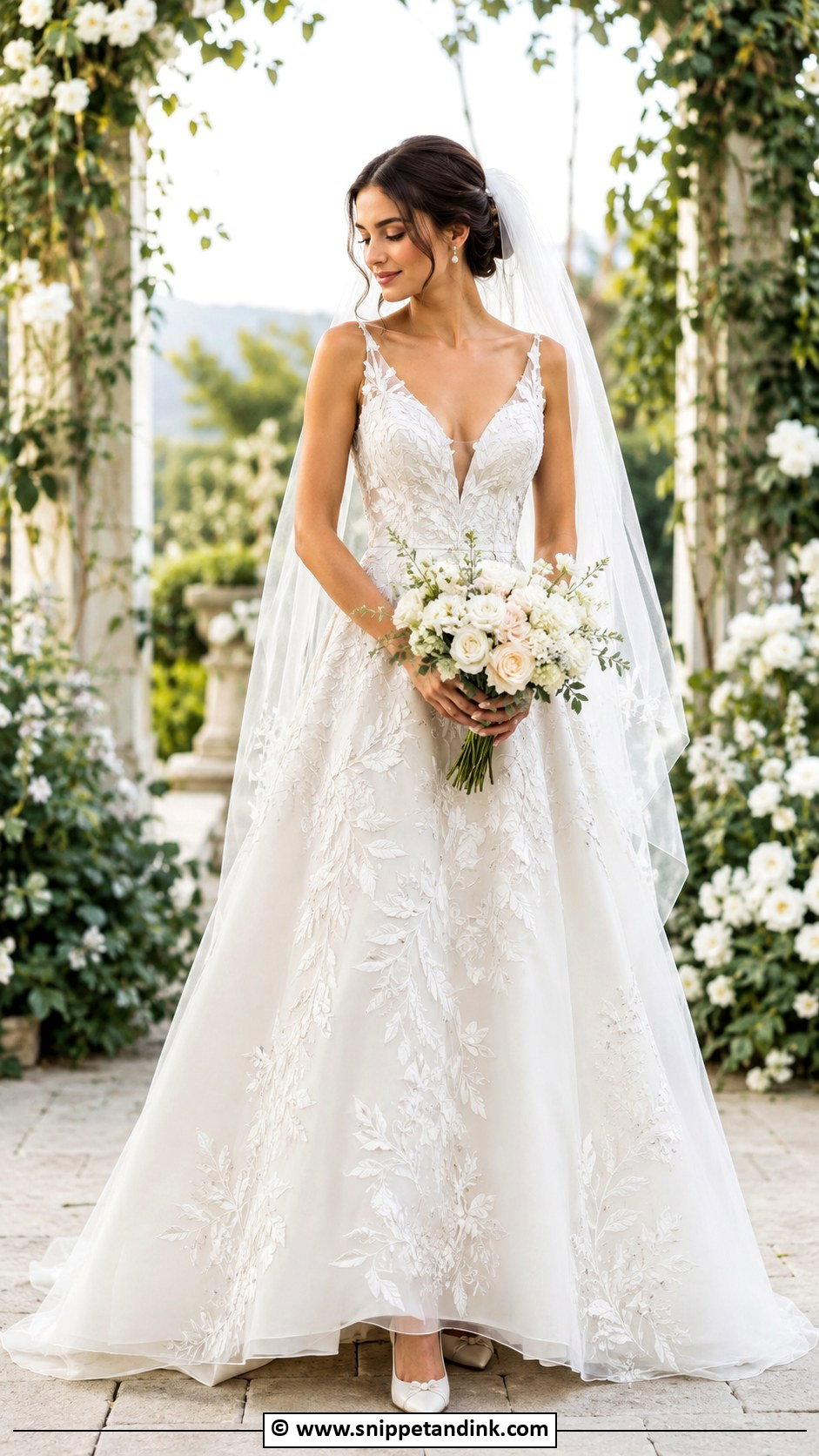 Embroidered Wedding Dress - Snippet and Ink - 30 Luxury Wedding Dress Ideas