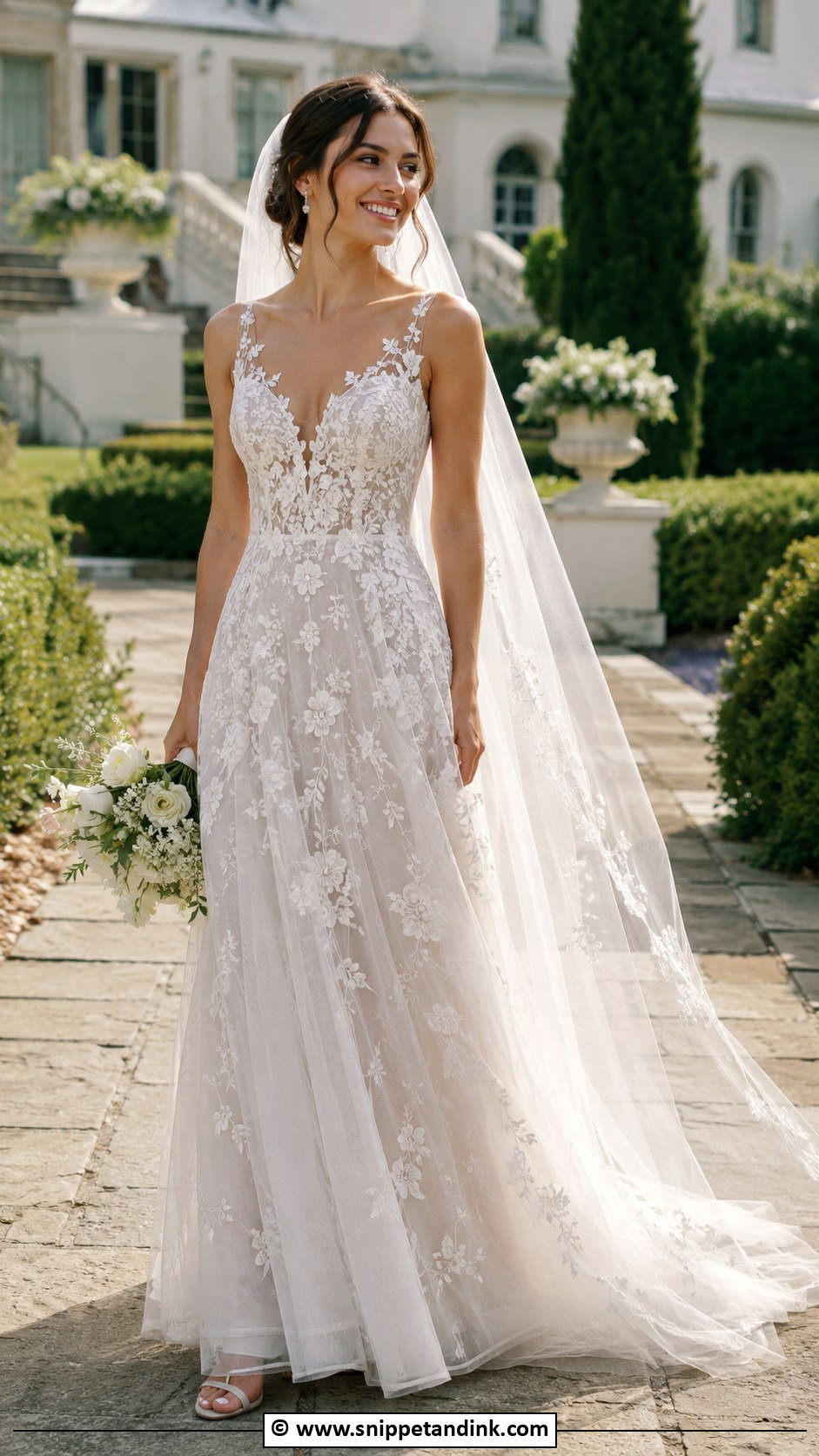 Embroidered Wedding Dress - Snippet and Ink - 30 Wedding Dress 2025 Ideas